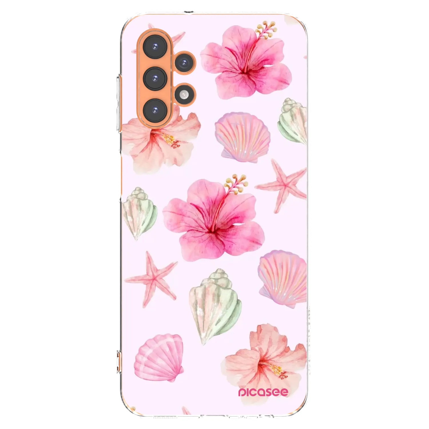Picasee Samsung Galaxy A13 4G A135 Hülle - Transparentes Silikon - Blush Lagoon