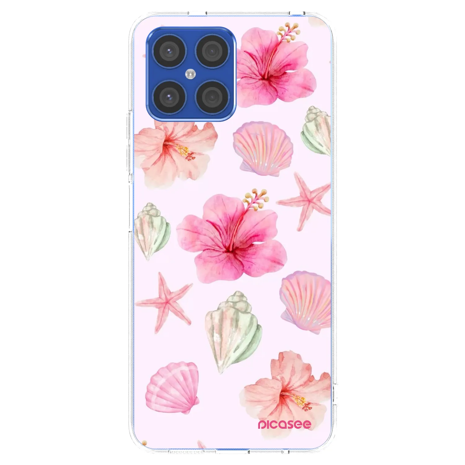 Picasee Honor X8 4G Hülle - Transparentes Silikon - Blush Lagoon