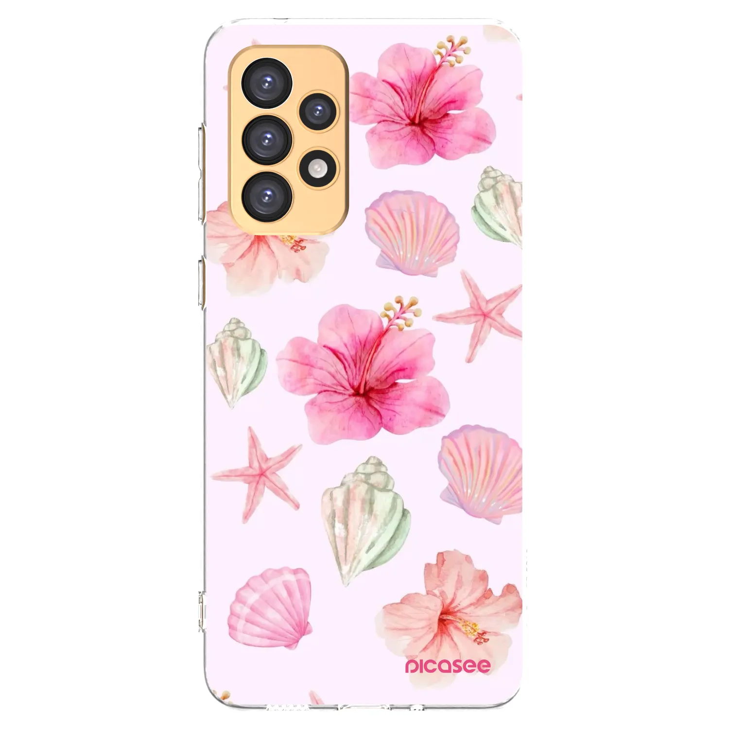 Picasee Samsung Galaxy A33 5G A336 Hülle - Transparentes Silikon - Blush Lagoon