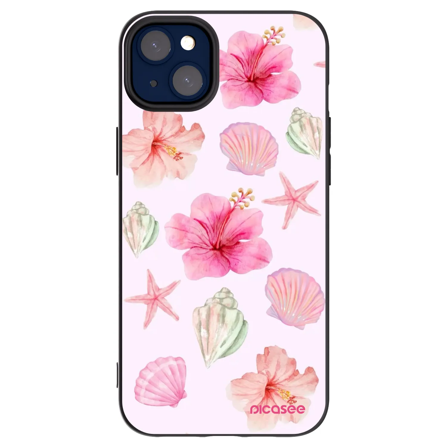 Picasee Apple iPhone 14 Plus Hülle - Schwarzes Silikon - Blush Lagoon