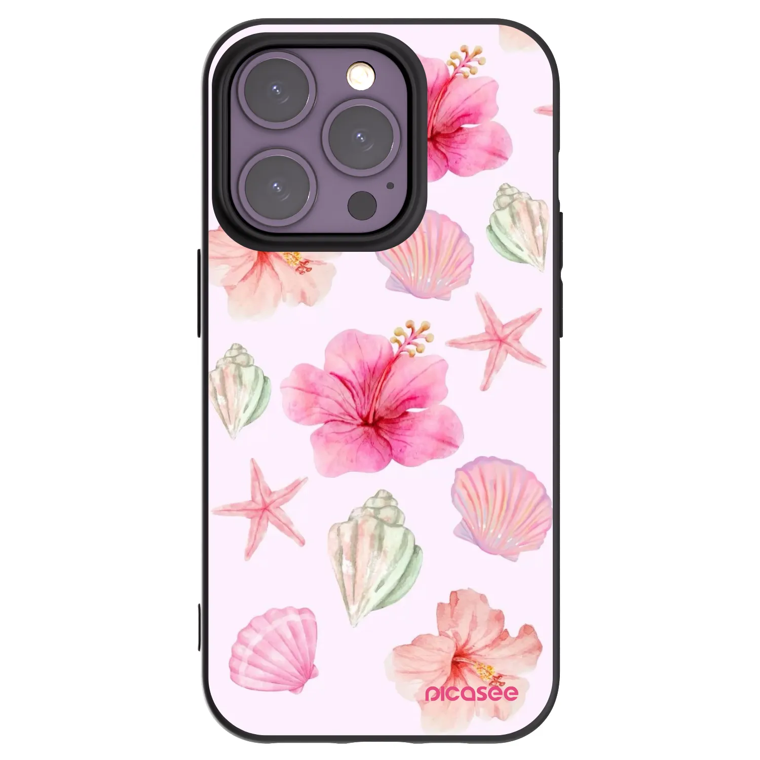Picasee Apple iPhone 14 Pro Hülle - Schwarzes Silikon - Blush Lagoon