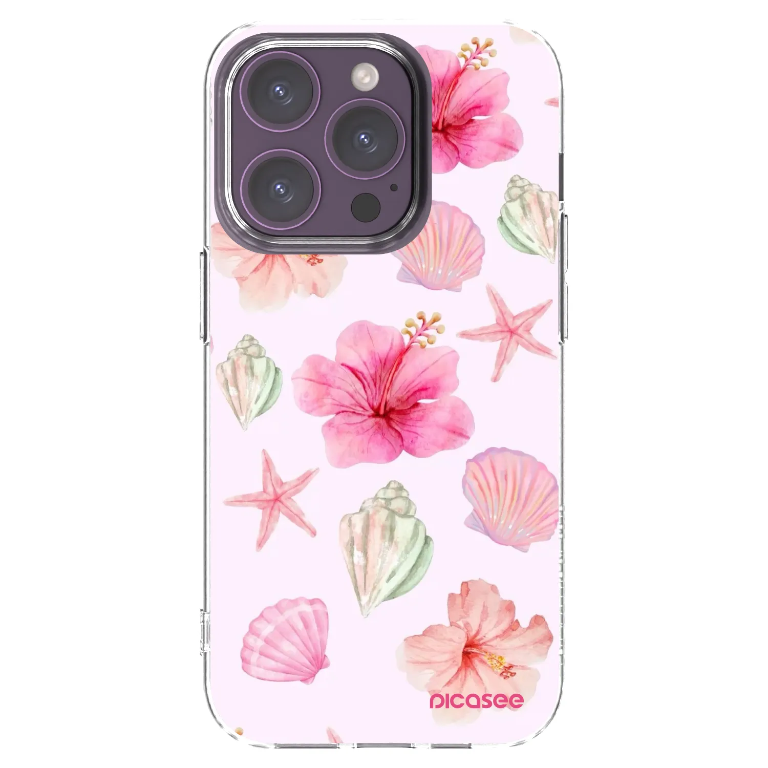 Picasee Apple iPhone 14 Pro Hülle - Transparentes Silikon - Blush Lagoon