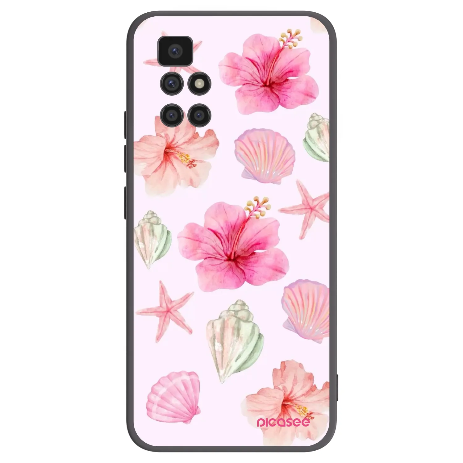 Picasee Xiaomi Redmi 10 (2022) Hülle - Schwarzes Silikon - Blush Lagoon