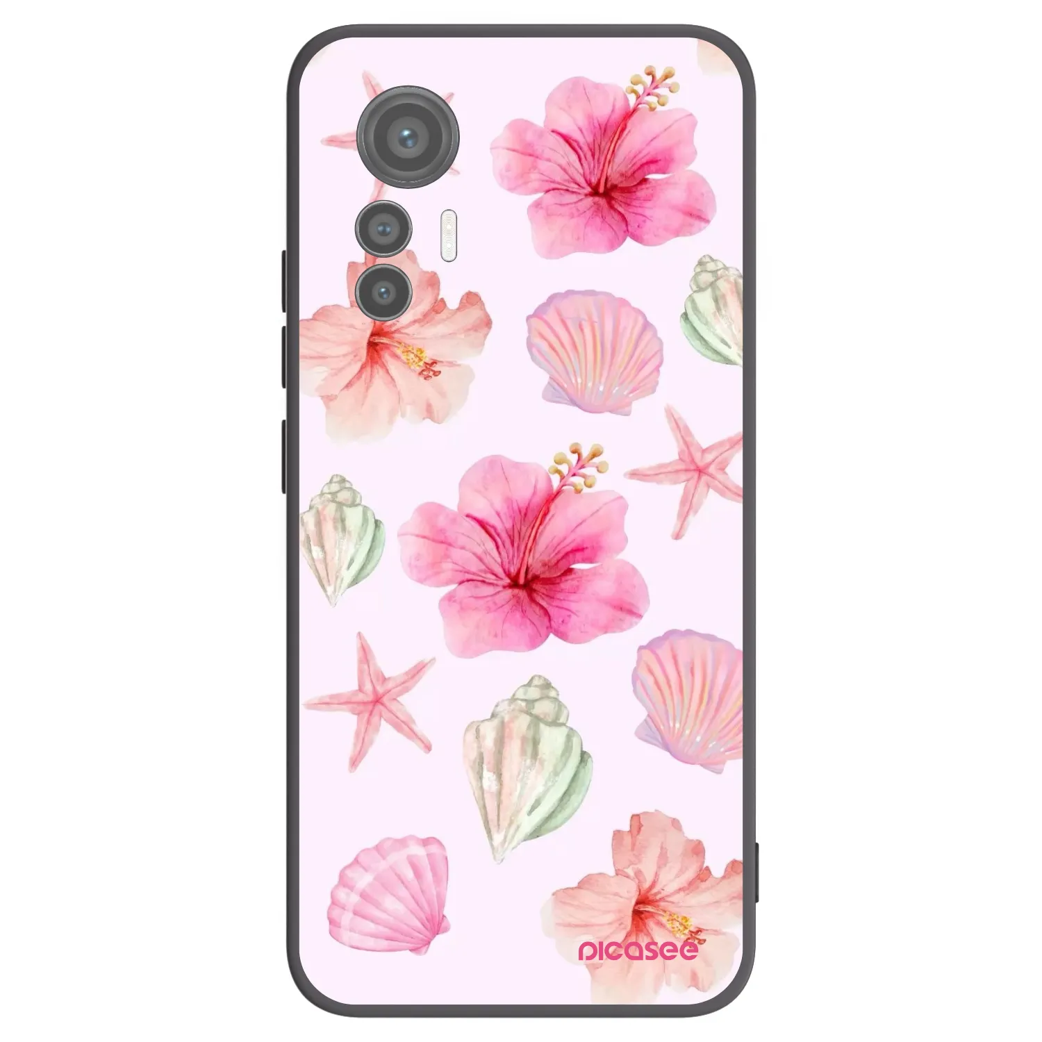 Picasee Xiaomi 12 Lite Hülle - Schwarzes Silikon - Blush Lagoon