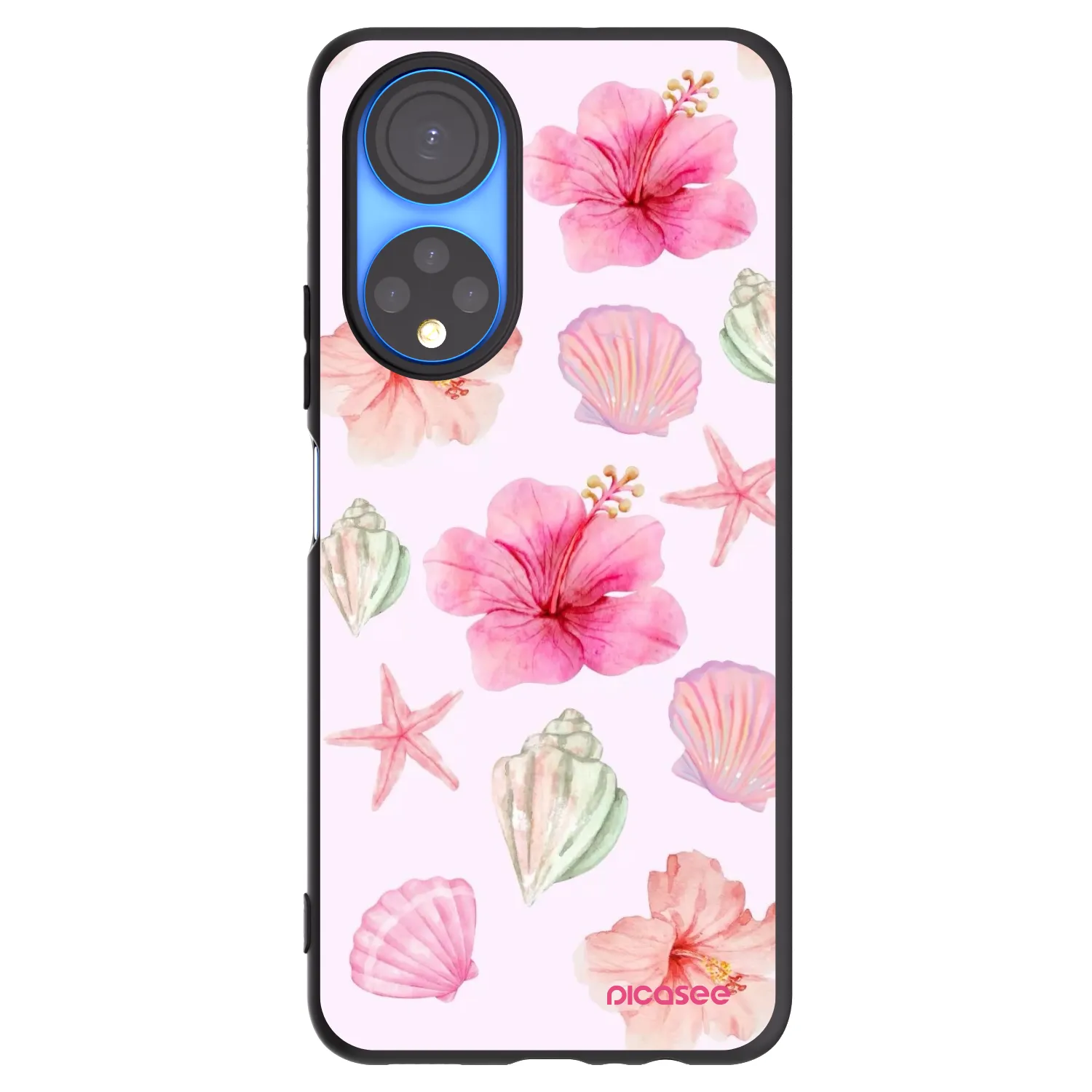Picasee Honor X7 Hülle - Schwarzes Silikon - Blush Lagoon