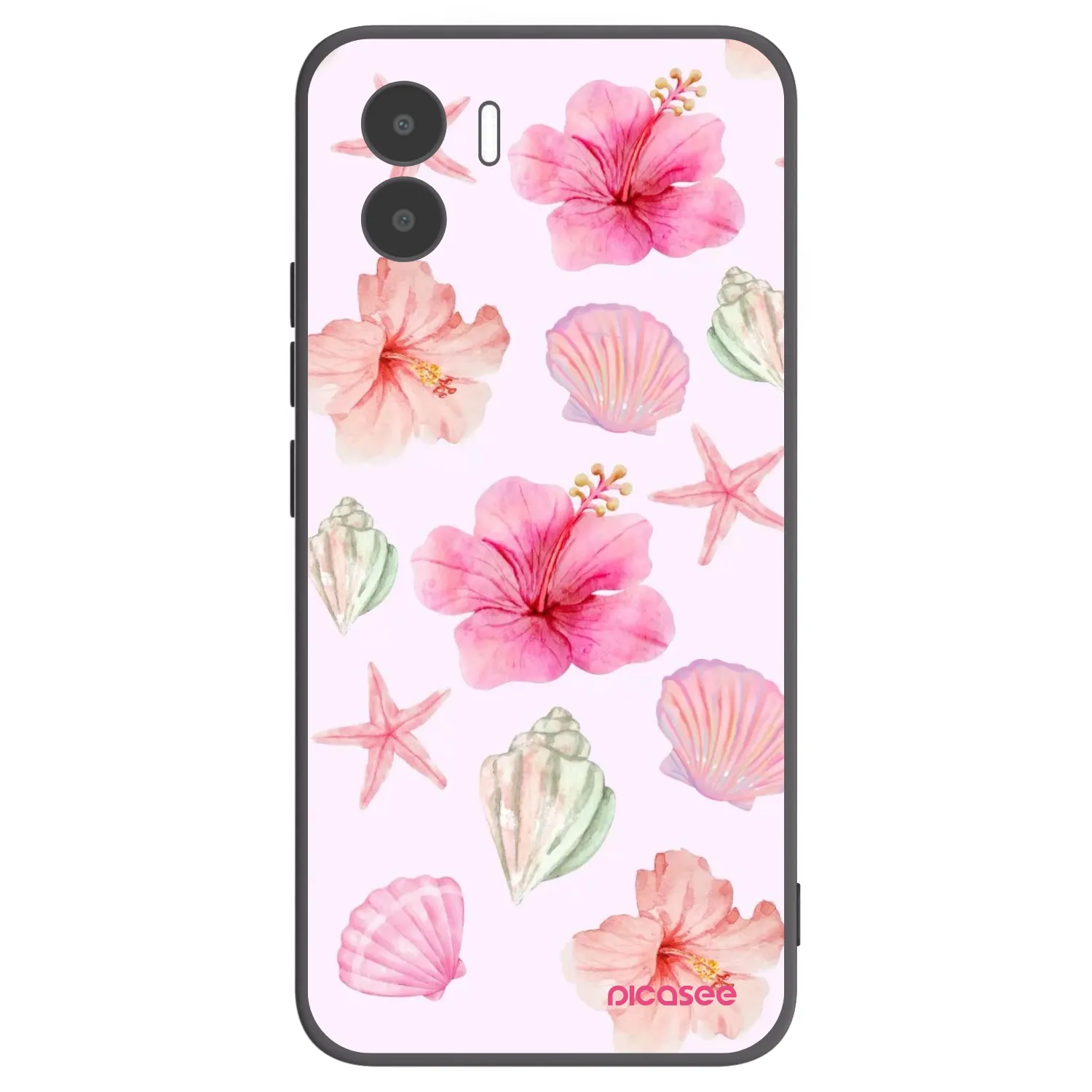 Picasee Xiaomi Redmi A1 Hülle - Schwarzes Silikon - Blush Lagoon