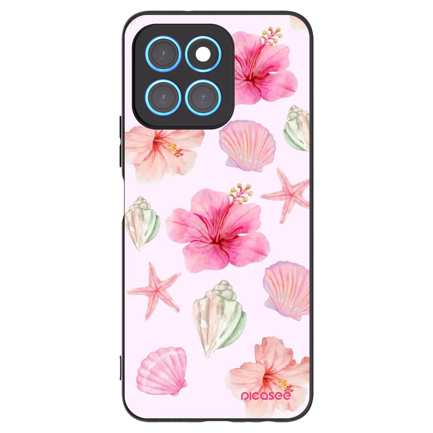 Picasee Honor X6 Hülle - Schwarzes Silikon - Blush Lagoon