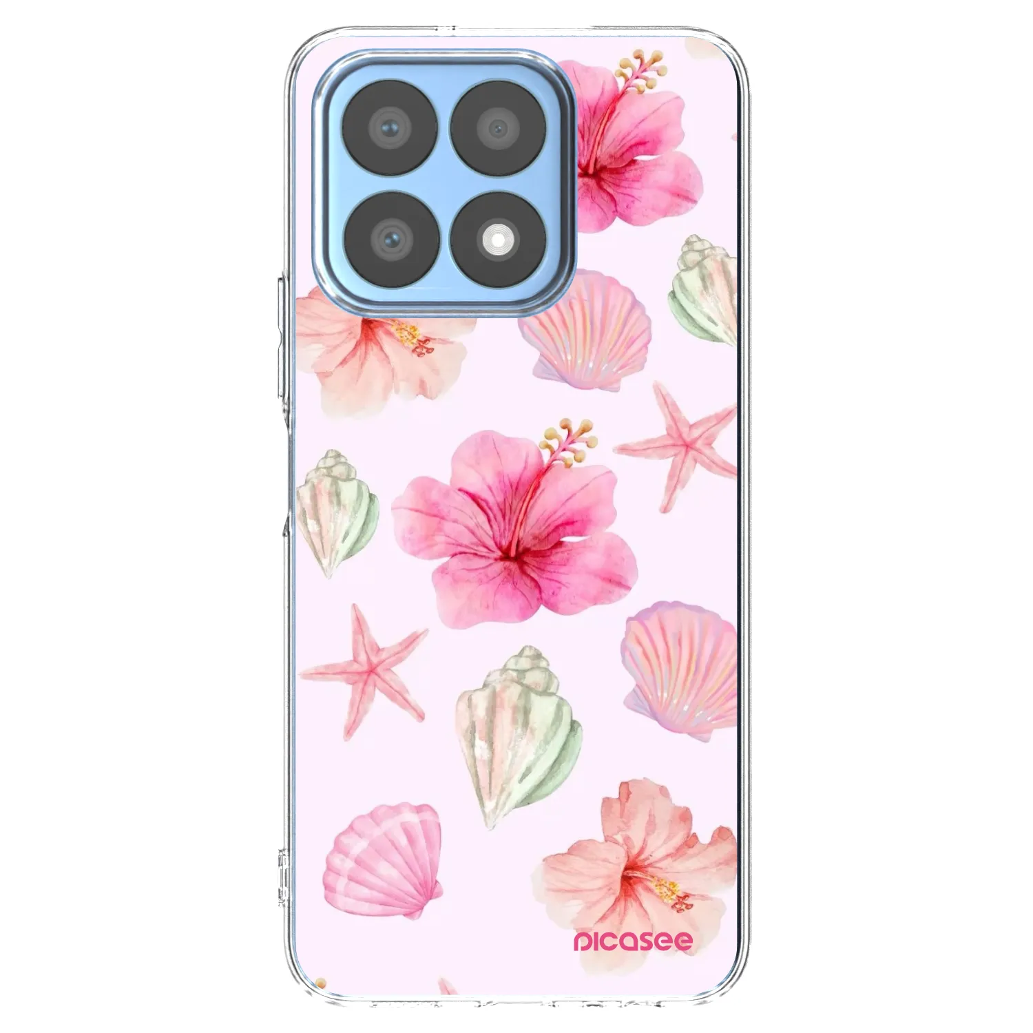Picasee Honor X8a Hülle - Transparentes Silikon - Blush Lagoon