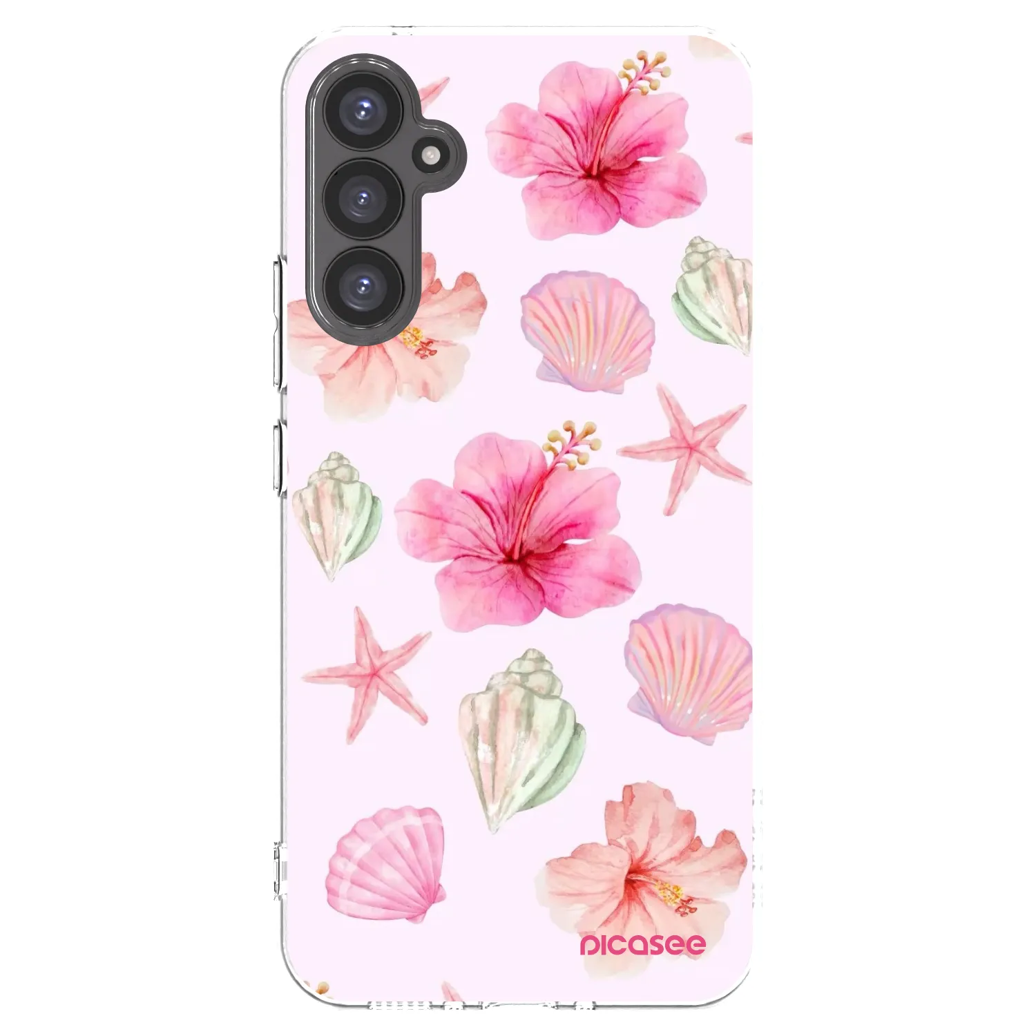 Picasee Samsung Galaxy A34 5G A346B Hülle - Transparentes Silikon - Blush Lagoon