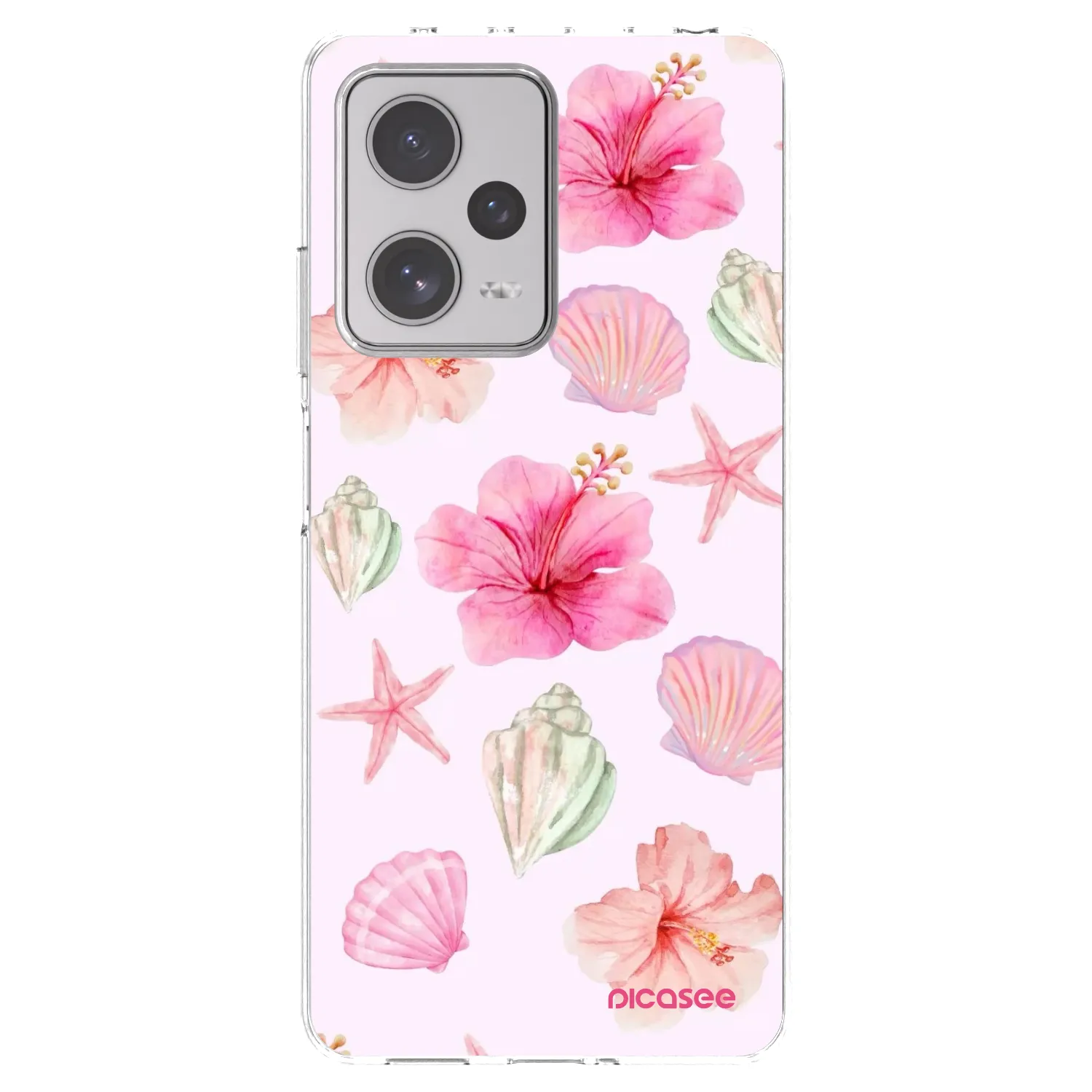 Picasee Xiaomi Redmi Note 12 Pro+ 5G Hülle - Transparentes Silikon - Blush Lagoon