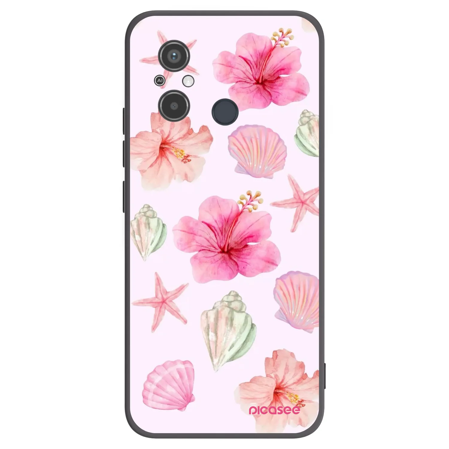 Picasee Xiaomi Redmi 12C Hülle - Schwarzes Silikon - Blush Lagoon