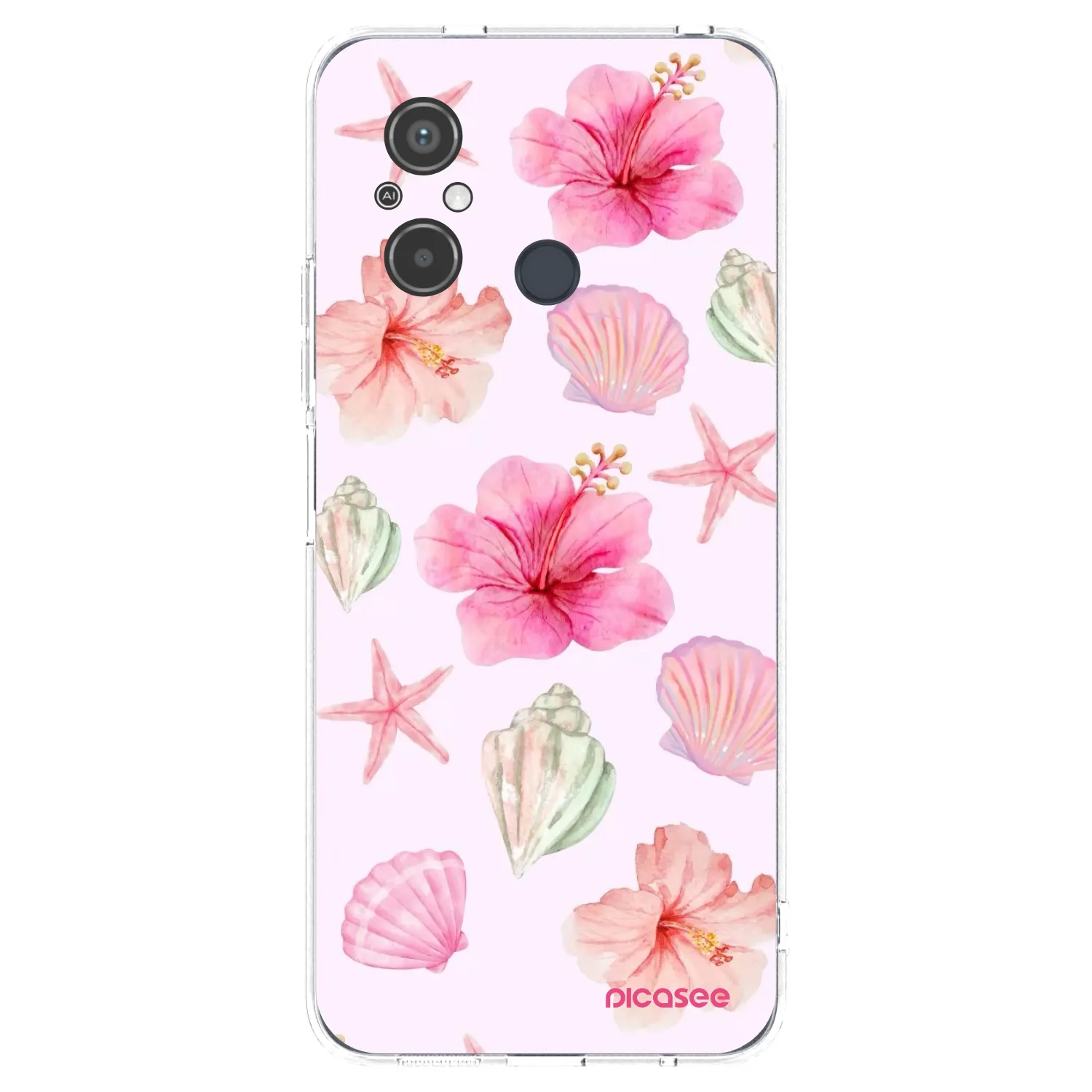 Picasee Xiaomi Redmi 12C Hülle - Transparentes Silikon - Blush Lagoon