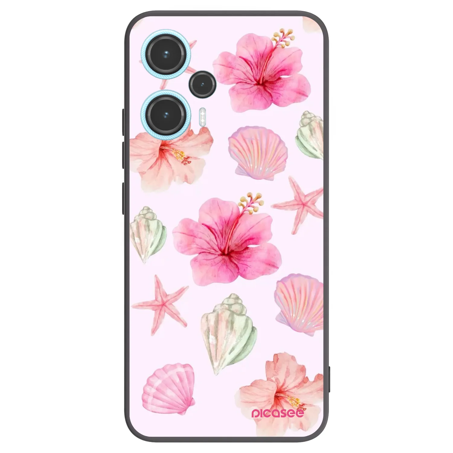 Picasee Xiaomi Poco F5 Hülle - Schwarzes Silikon - Blush Lagoon