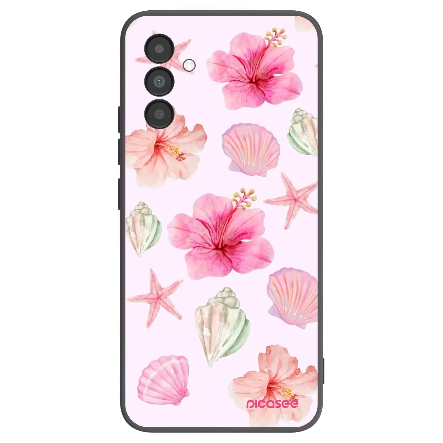 Picasee Samsung Galaxy A04s A047F Hülle - Schwarzes Silikon - Blush Lagoon