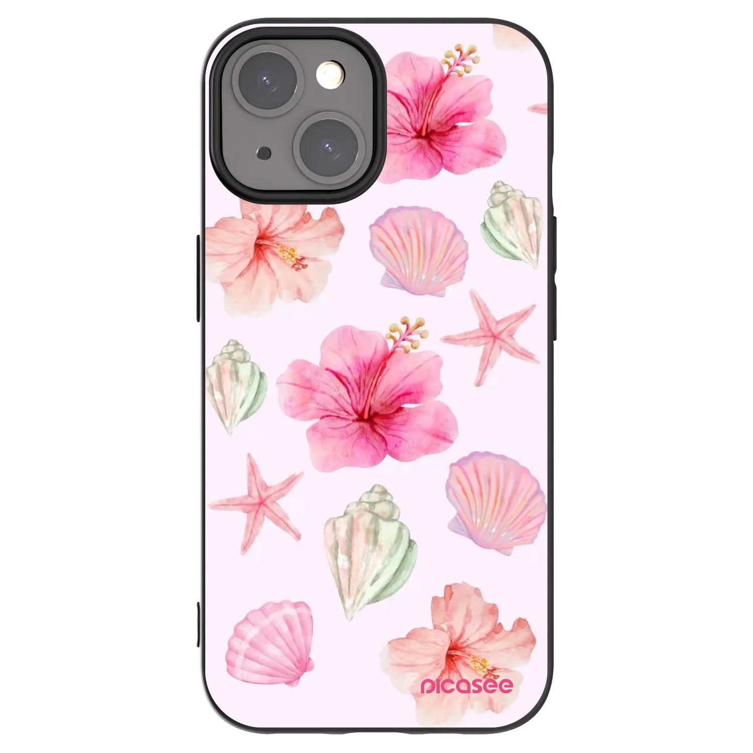 Picasee Apple iPhone 15 Hülle - Schwarzes Silikon - Blush Lagoon
