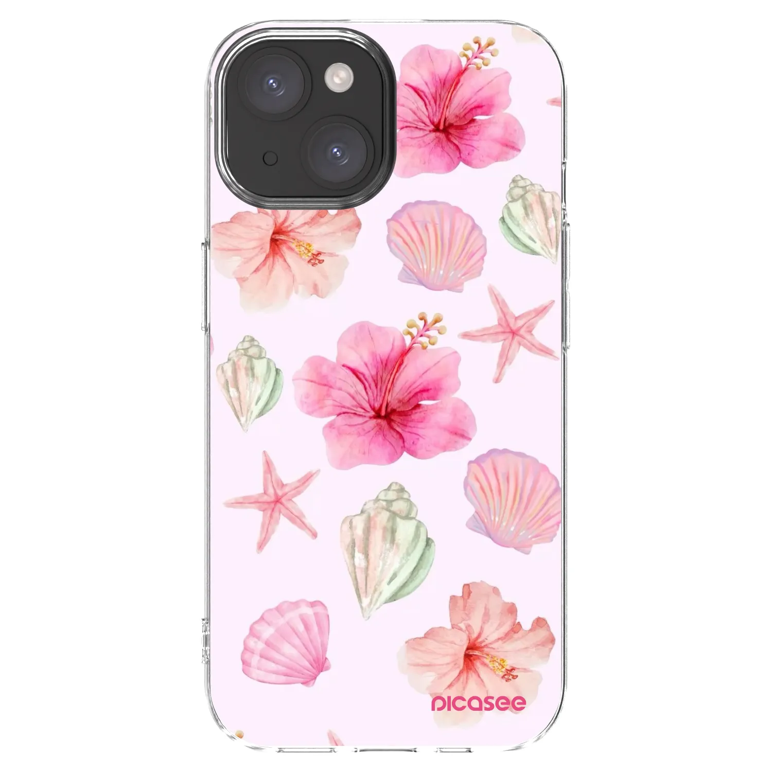 Picasee Apple iPhone 15 Hülle - Transparentes Silikon - Blush Lagoon