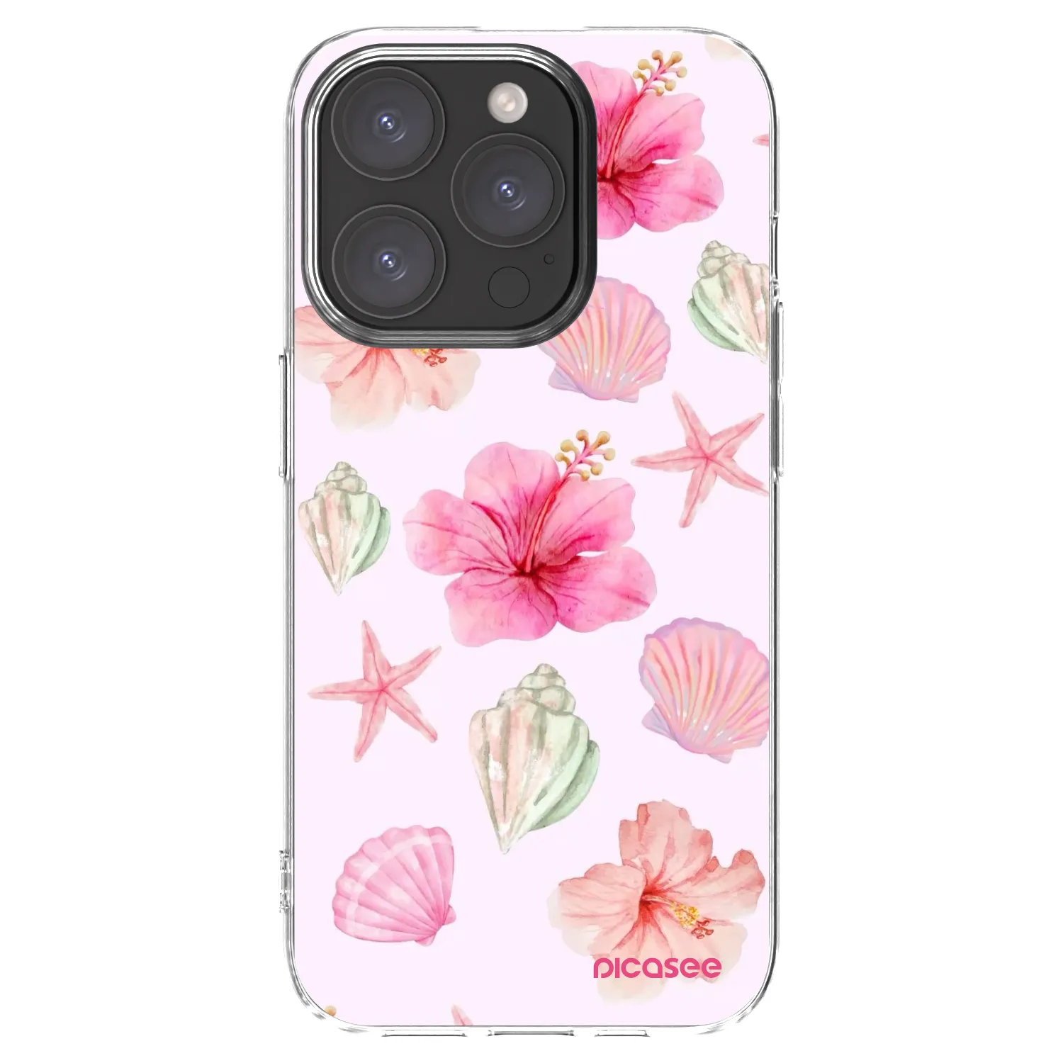 Picasee Apple iPhone 15 Pro Hülle - Transparentes Silikon - Blush Lagoon