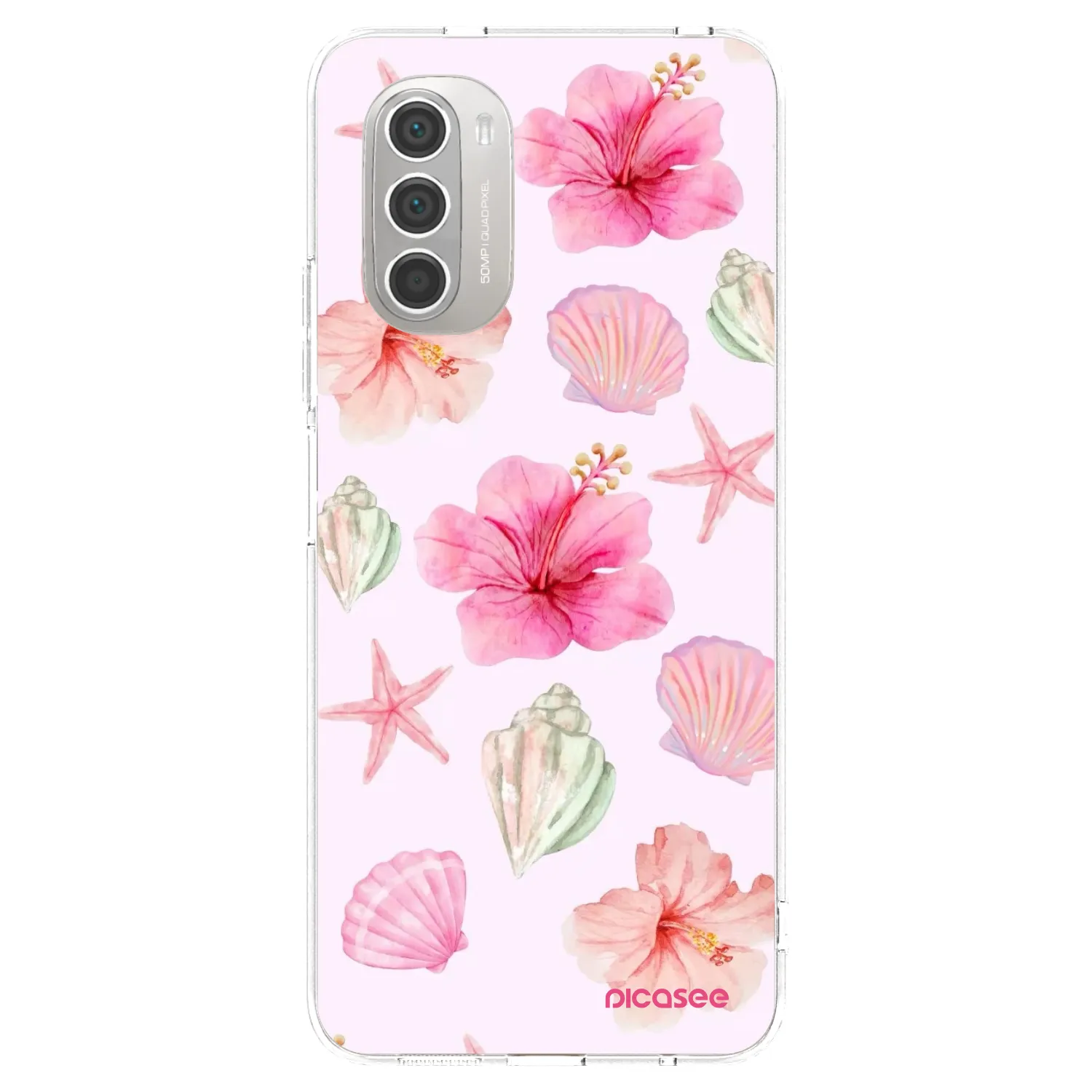 Picasee Motorola Moto G51 Hülle - Transparentes Silikon - Blush Lagoon