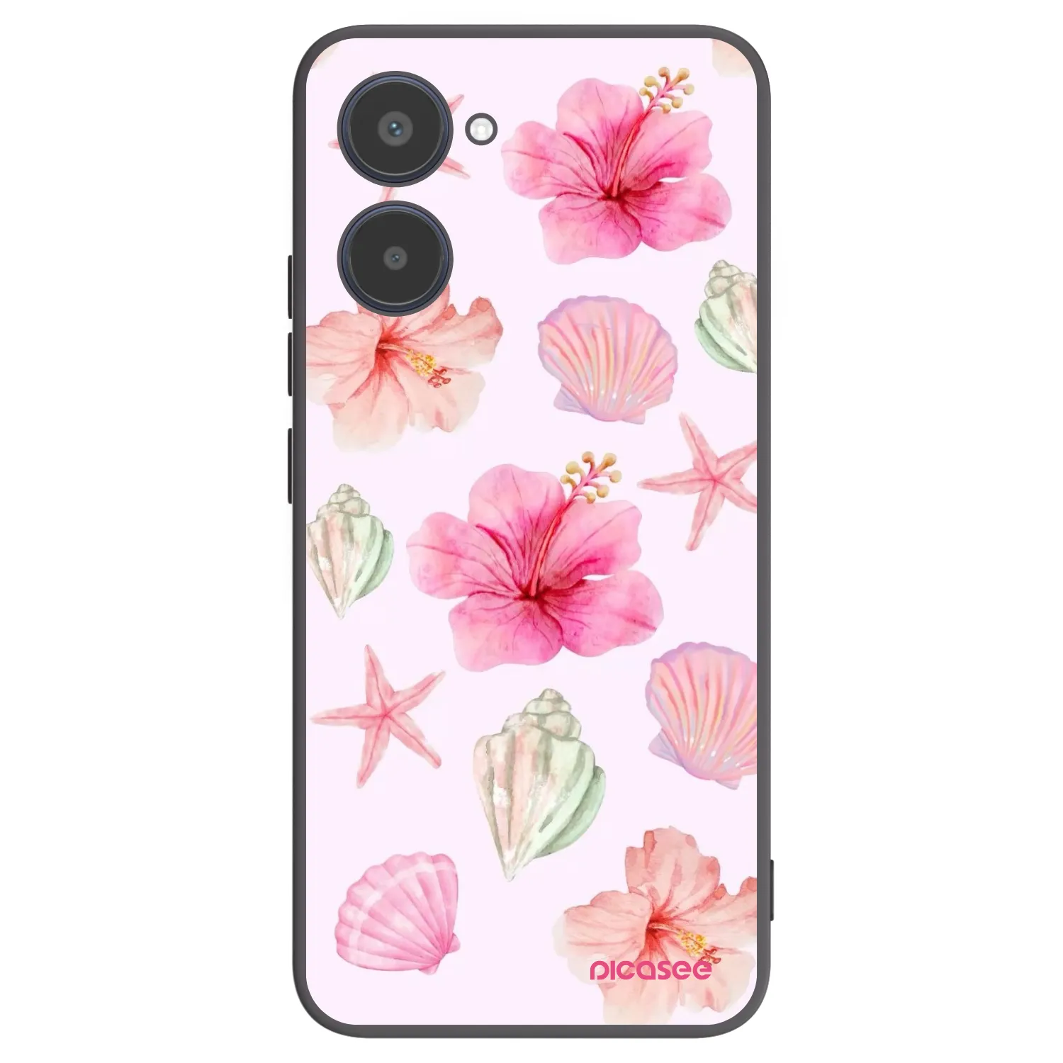 Picasee Realme 10 4G Hülle - Schwarzes Silikon - Blush Lagoon