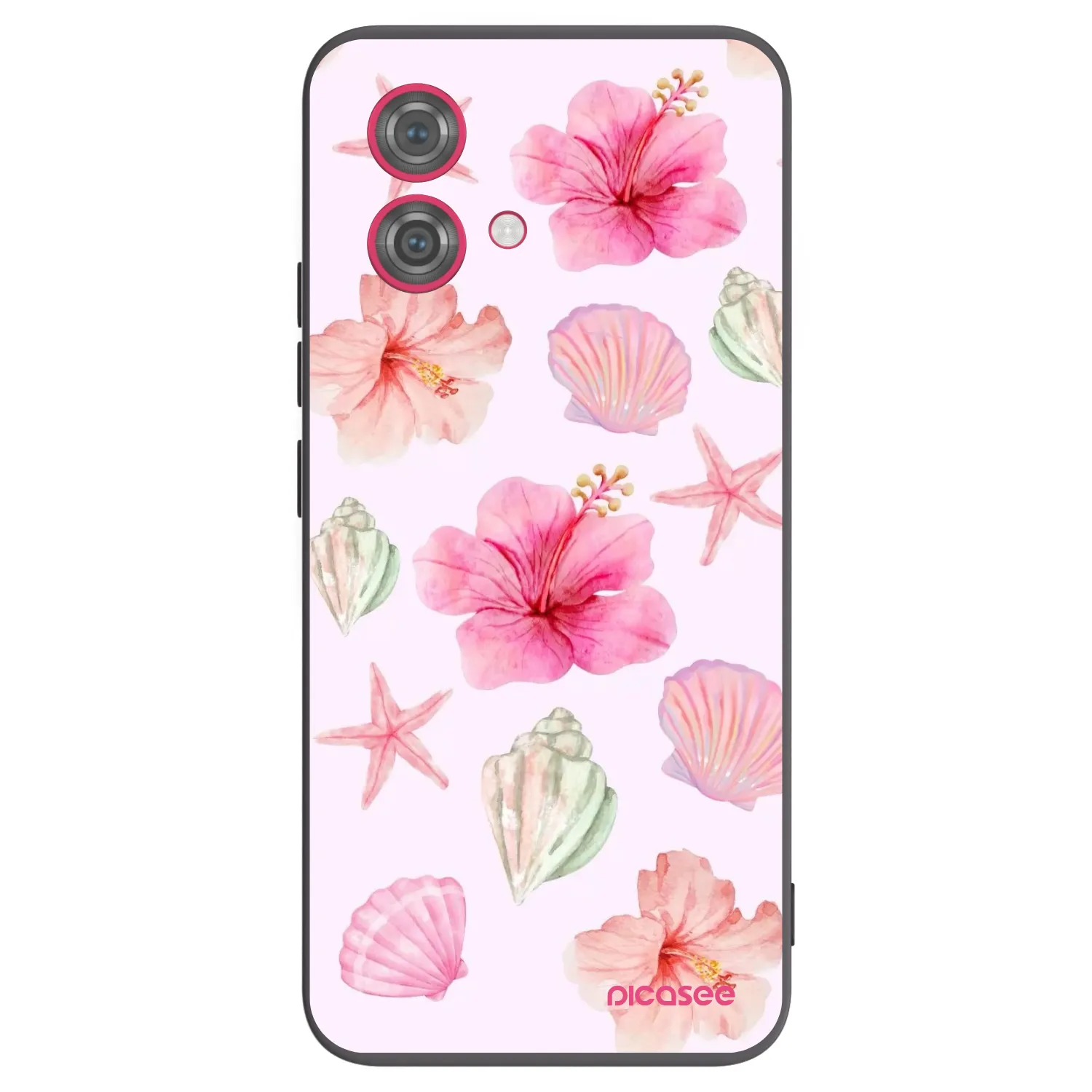 Picasee Motorola Moto G84 5G Hülle - Schwarzes Silikon - Blush Lagoon