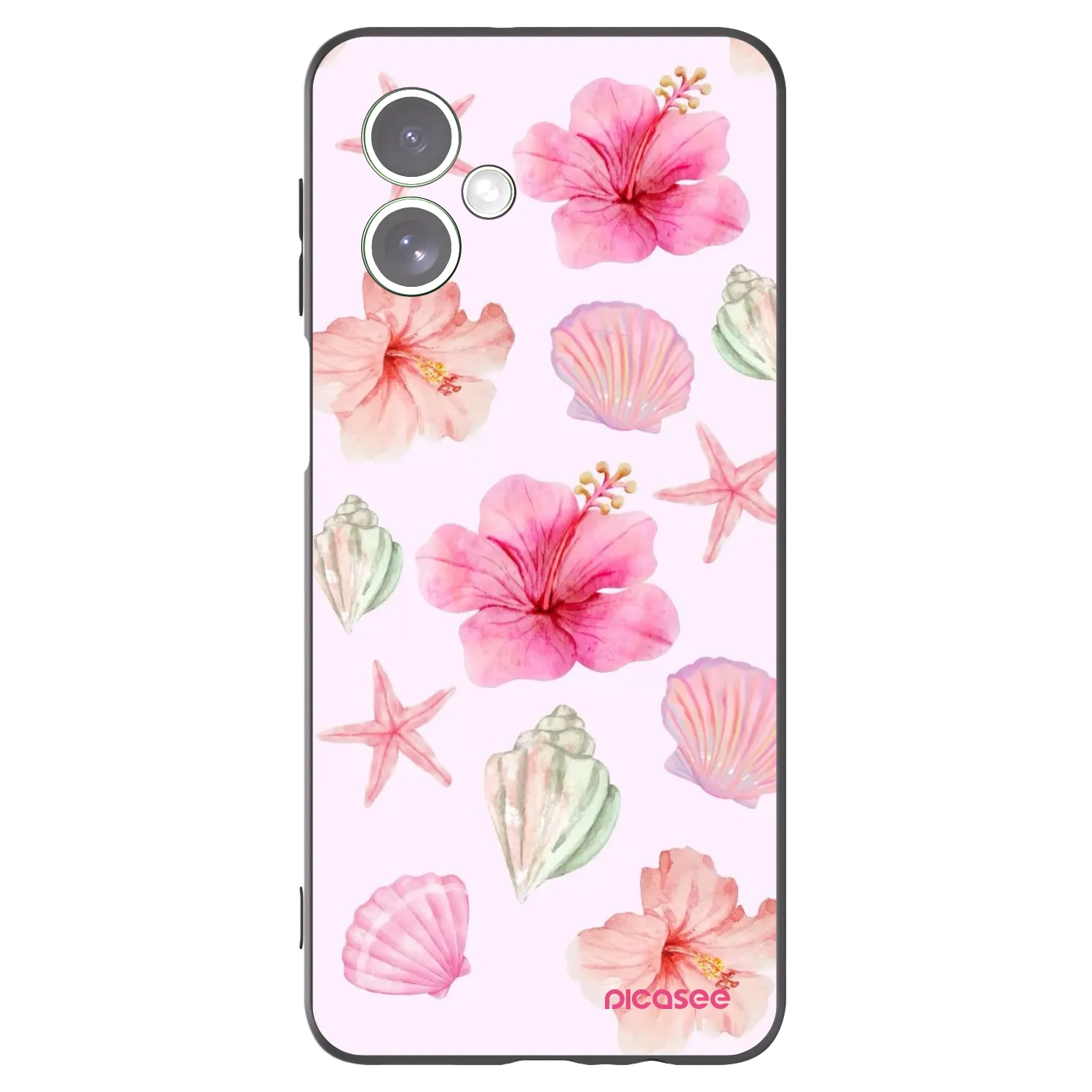 Picasee Motorola Moto G54 5G Hülle - Schwarzes Silikon - Blush Lagoon