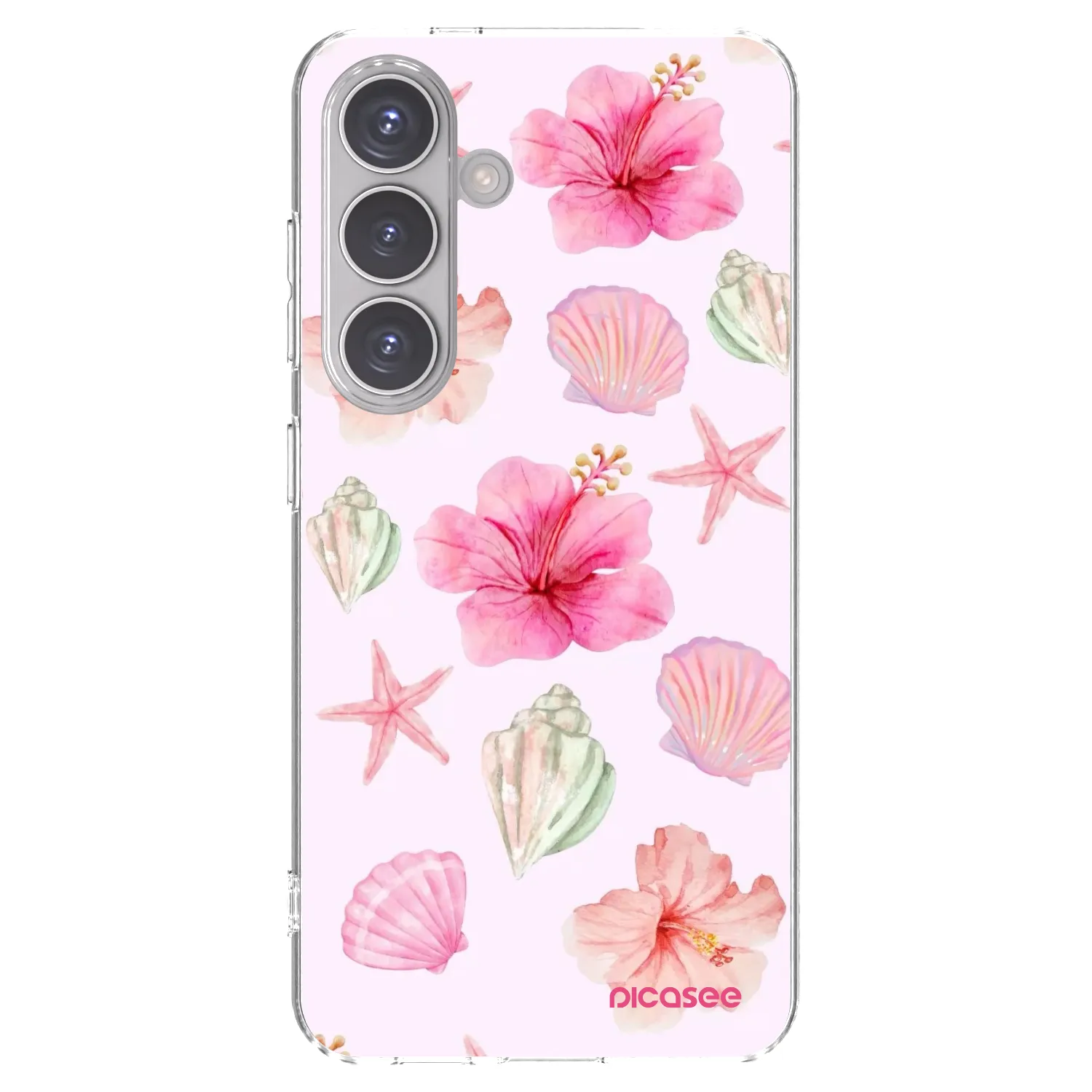 Picasee Samsung Galaxy S24 S921B 5G Hülle - Transparentes Silikon - Blush Lagoon