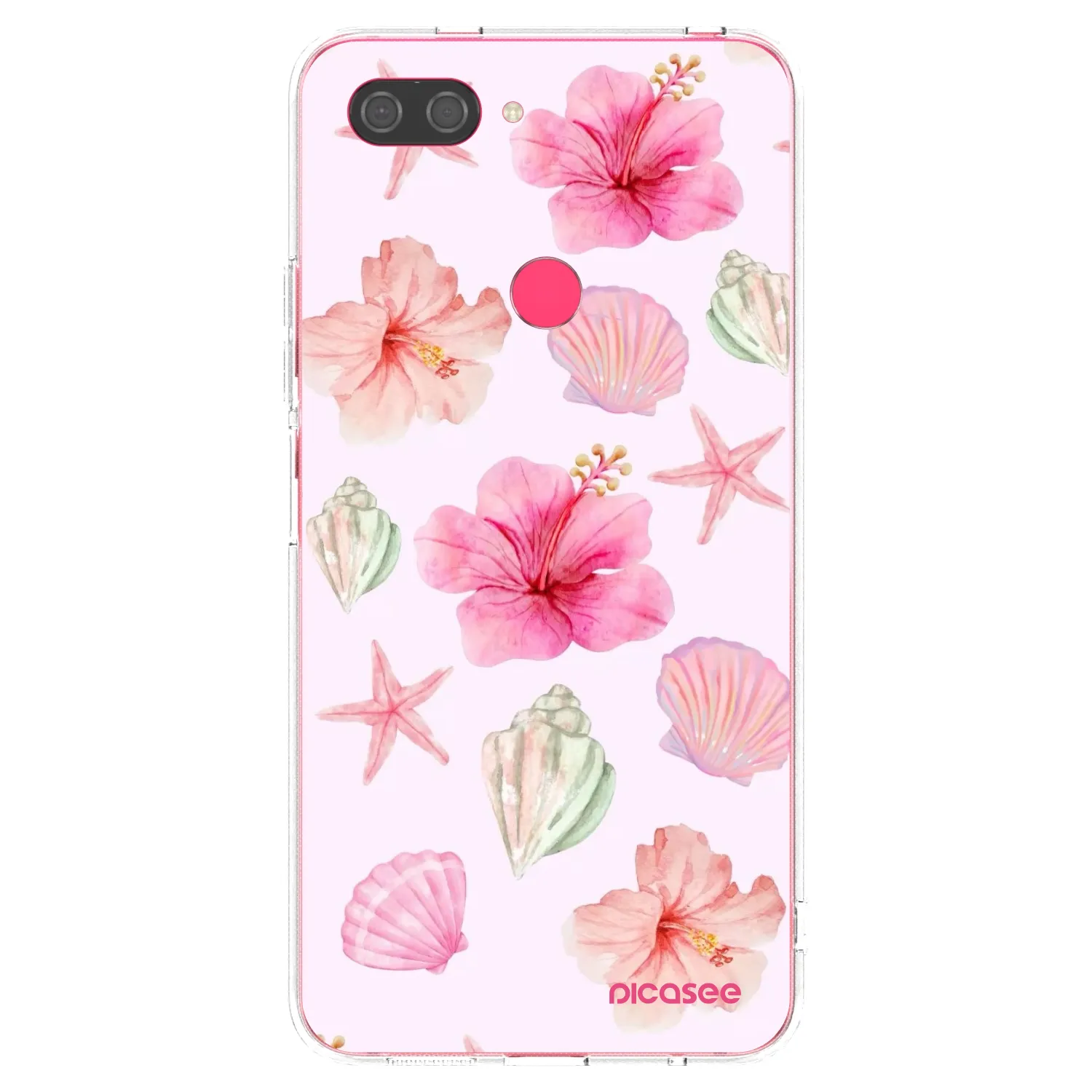Picasee Xiaomi Mi 8 Lite Hülle - Transparentes Silikon - Blush Lagoon
