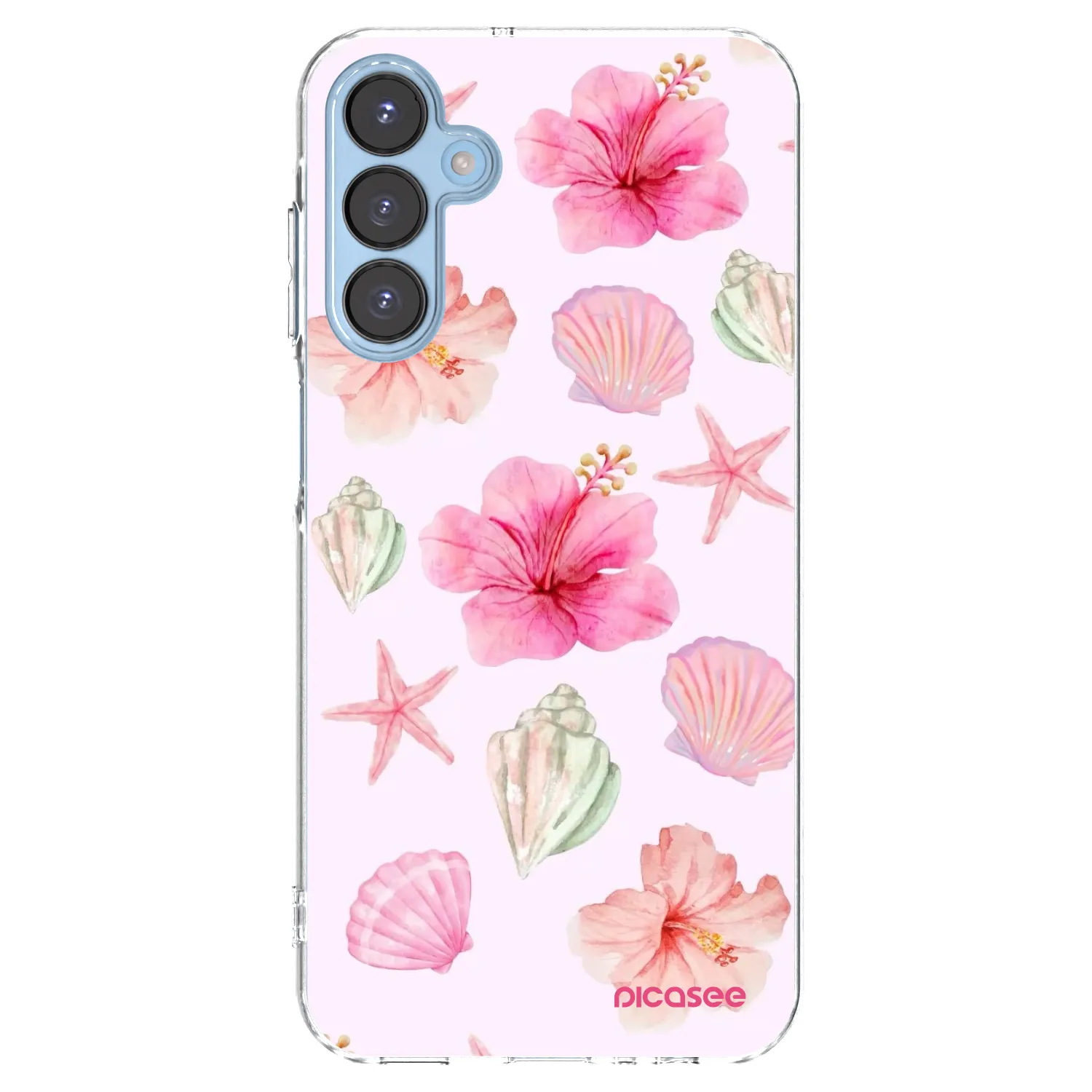 Picasee Samsung Galaxy A15 A156B 5G Hülle - Transparentes Silikon - Blush Lagoon