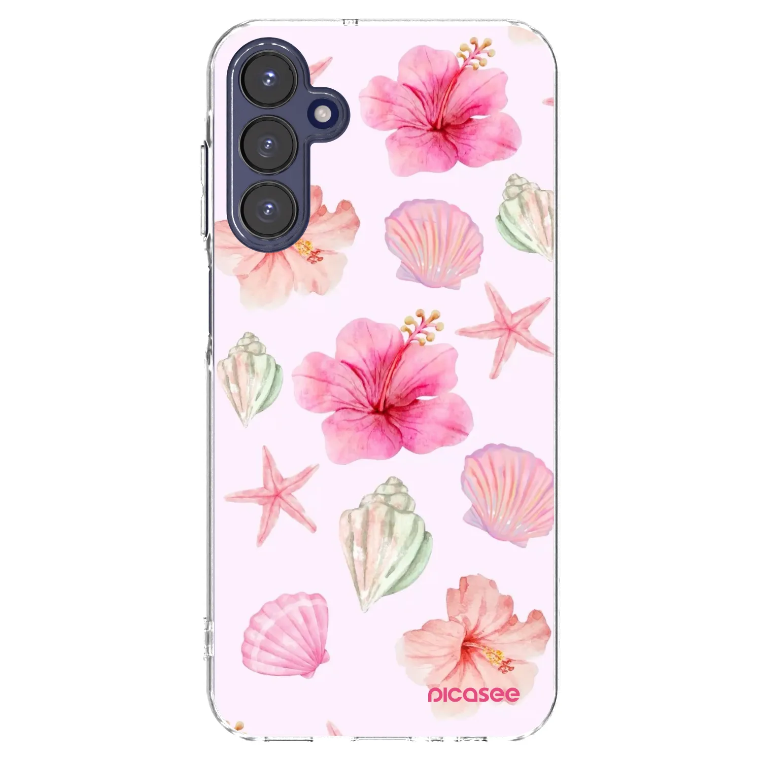 Picasee Samsung Galaxy A15 A155F 4G Hülle - Transparentes Silikon - Blush Lagoon