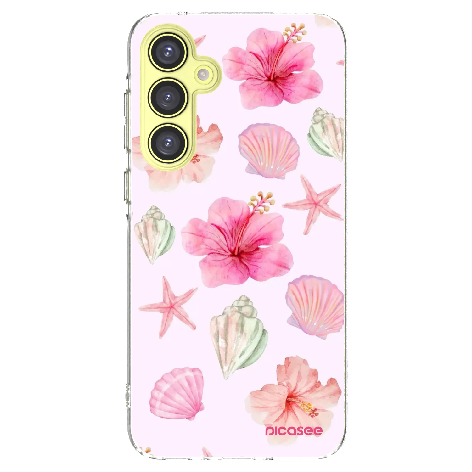 Picasee Samsung Galaxy A35 5G A356B Hülle - Transparentes Silikon - Blush Lagoon