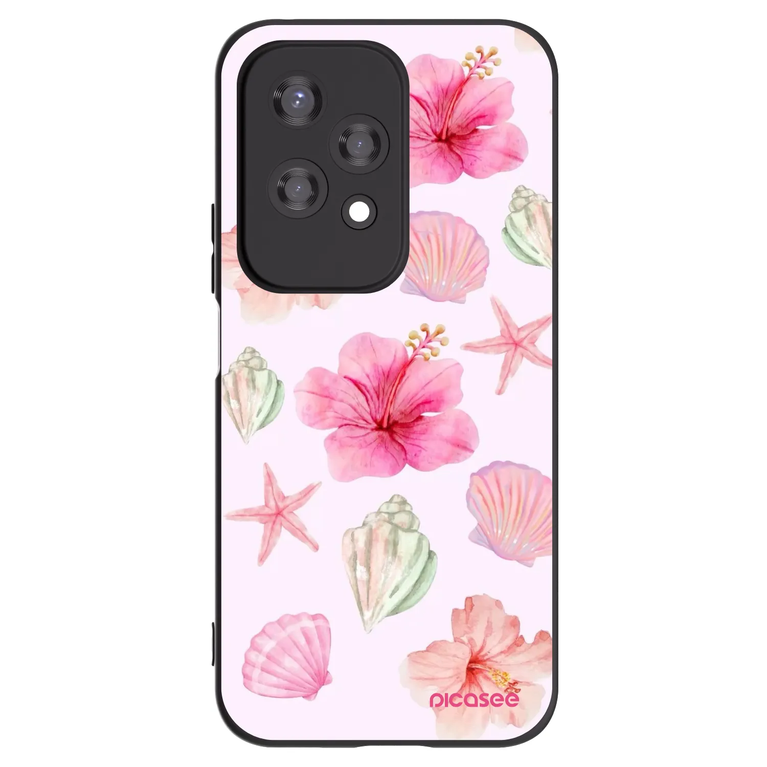 Picasee Honor 200 Lite Hülle - Schwarzes Silikon - Blush Lagoon
