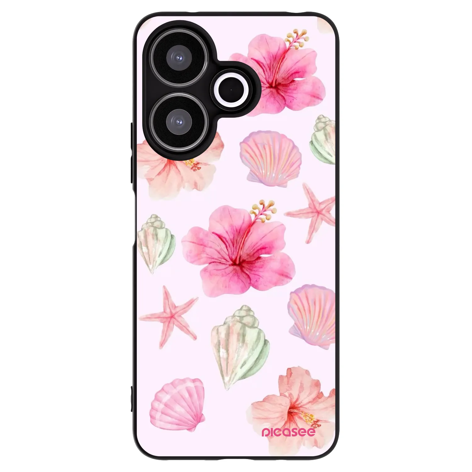 Picasee Xiaomi Redmi 13 4G Hülle - Schwarzes Silikon - Blush Lagoon
