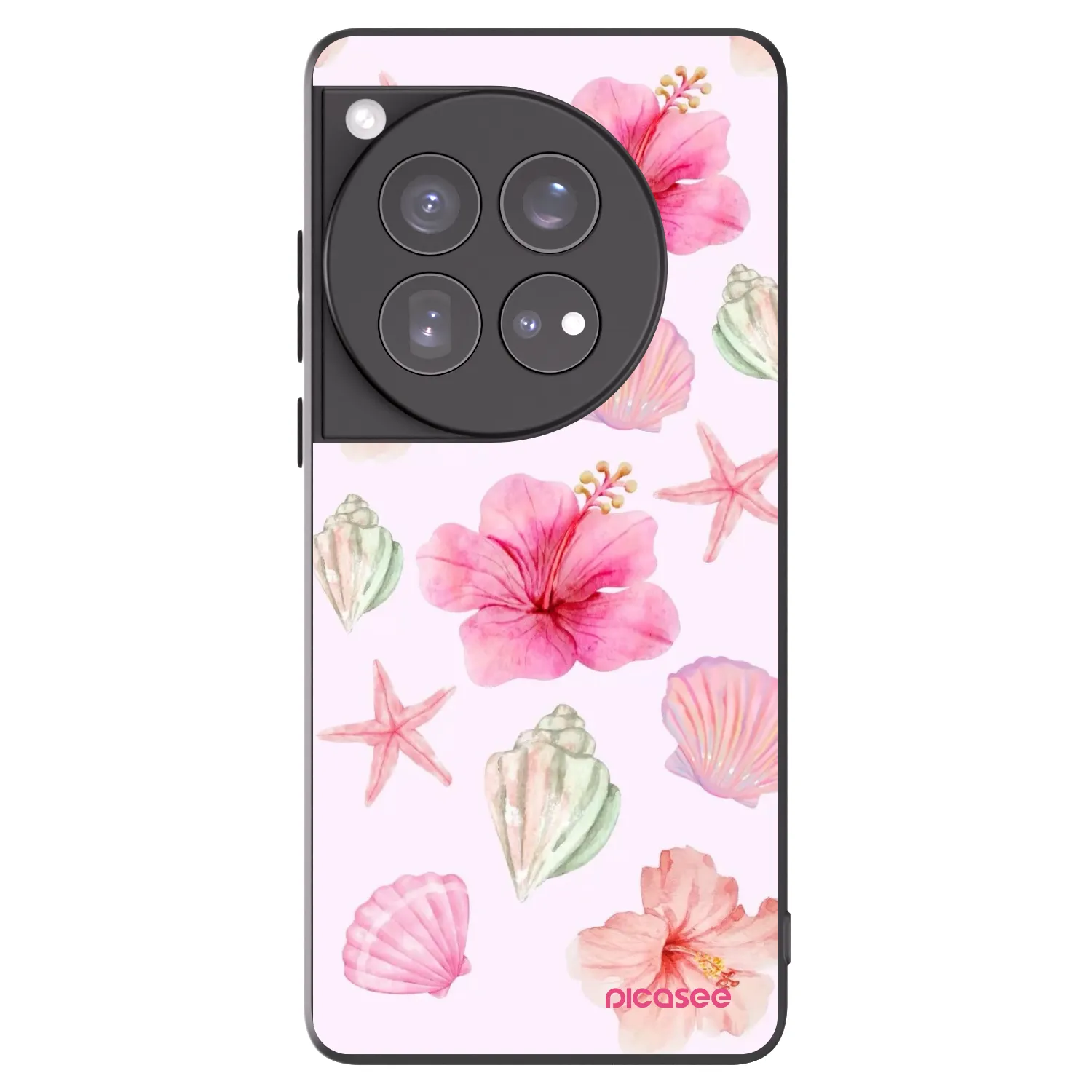 Picasee OnePlus 12 5G Hülle - Schwarzes Silikon - Blush Lagoon