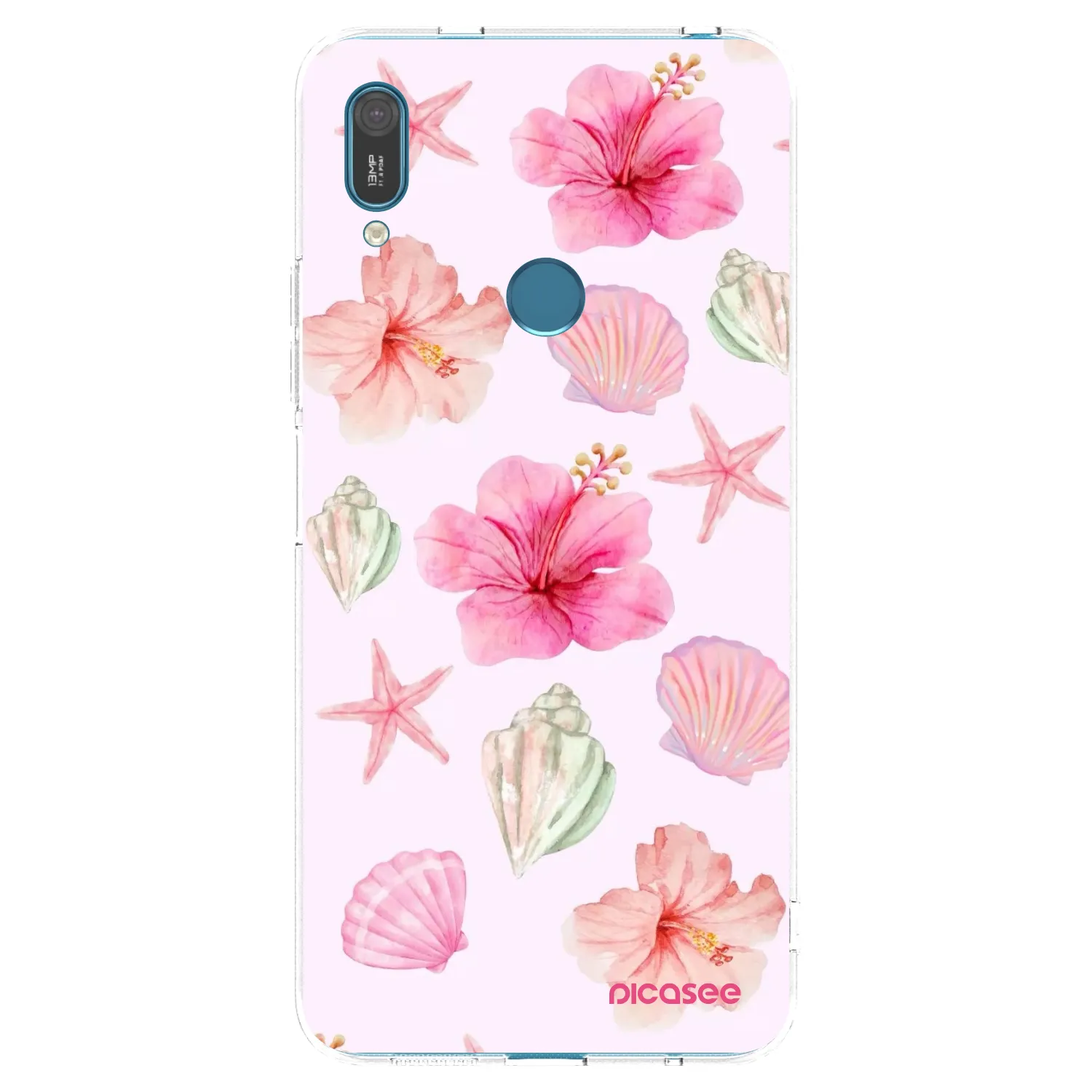 Picasee Huawei Y7 2019 Hülle - Transparentes Silikon - Blush Lagoon
