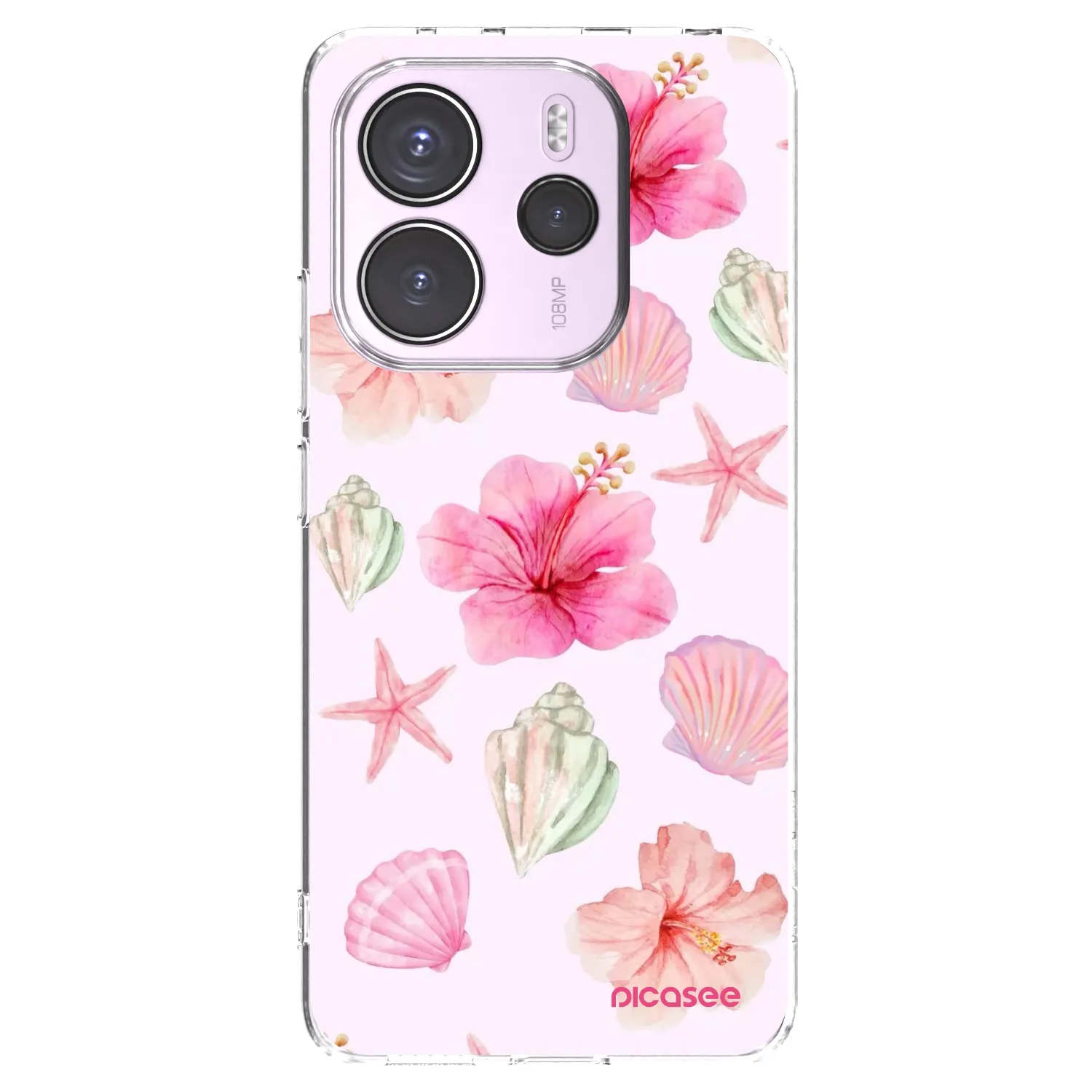 Picasee Xiaomi Redmi Note 14 4G Hülle - Transparentes Silikon - Blush Lagoon