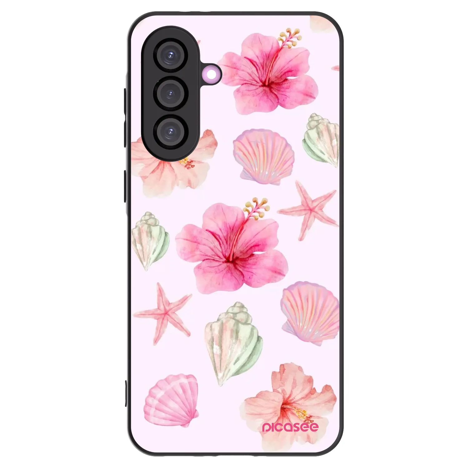 Picasee Samsung Galaxy A36 5G Hülle - Schwarzes Silikon - Blush Lagoon