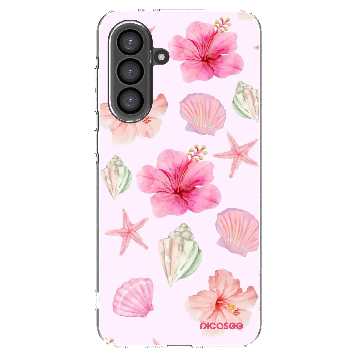 Picasee Samsung Galaxy A36 5G Hülle - Transparentes Silikon - Blush Lagoon