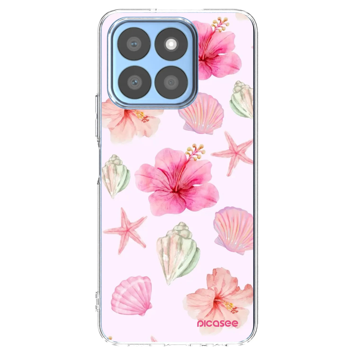 Picasee Honor X8c Hülle - Transparentes Silikon - Blush Lagoon