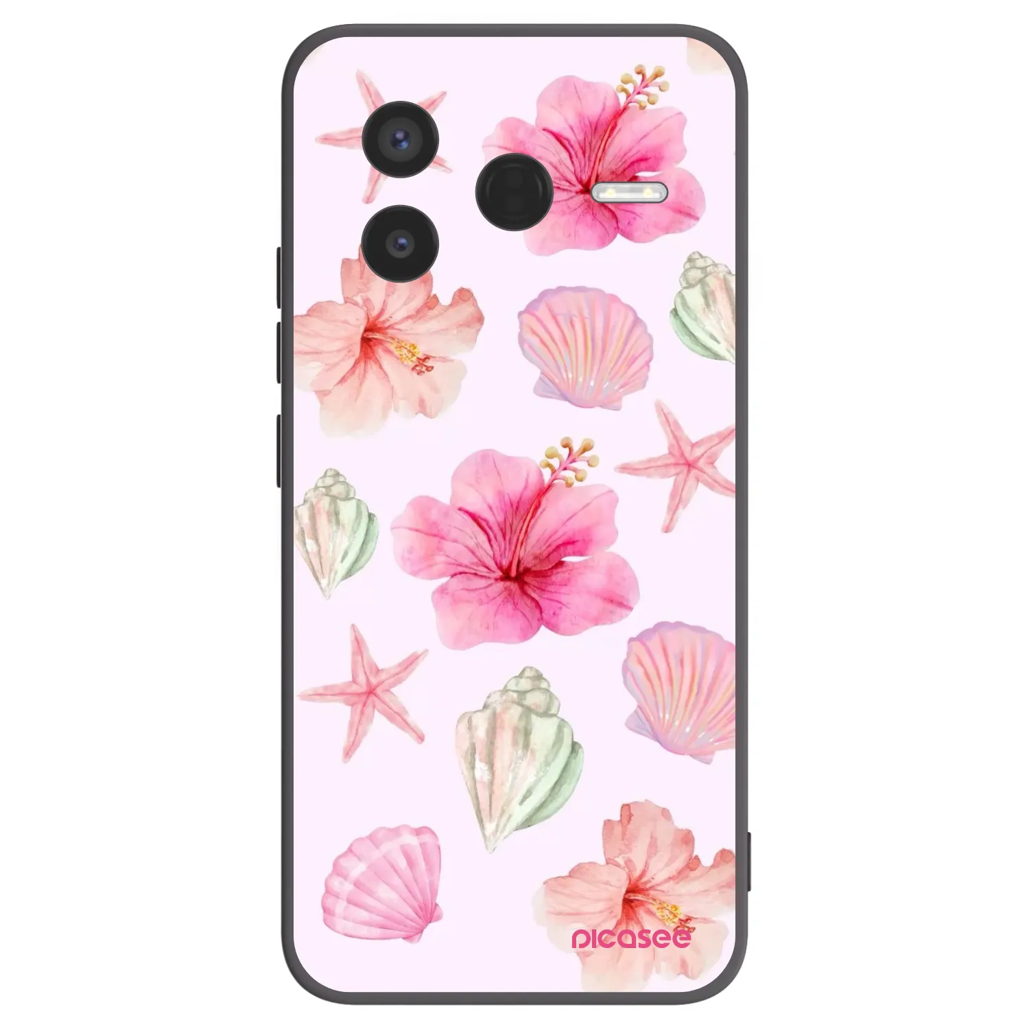 Picasee Xiaomi Poco F7 Pro 5G Hülle - Schwarzes Silikon - Blush Lagoon