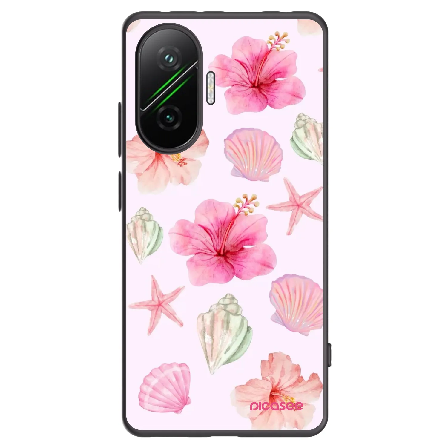 Picasee Xiaomi Poco F7 5G Hülle - Schwarzes Silikon - Blush Lagoon