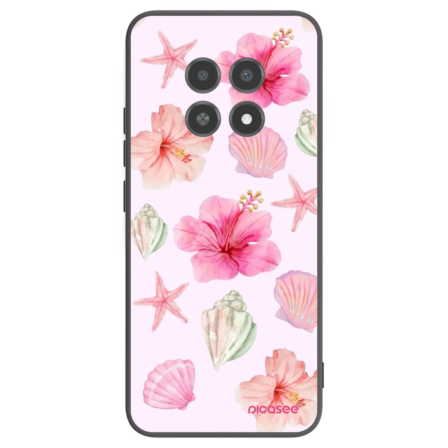 Picasee Realme 12X Hülle - Schwarzes Silikon - Blush Lagoon