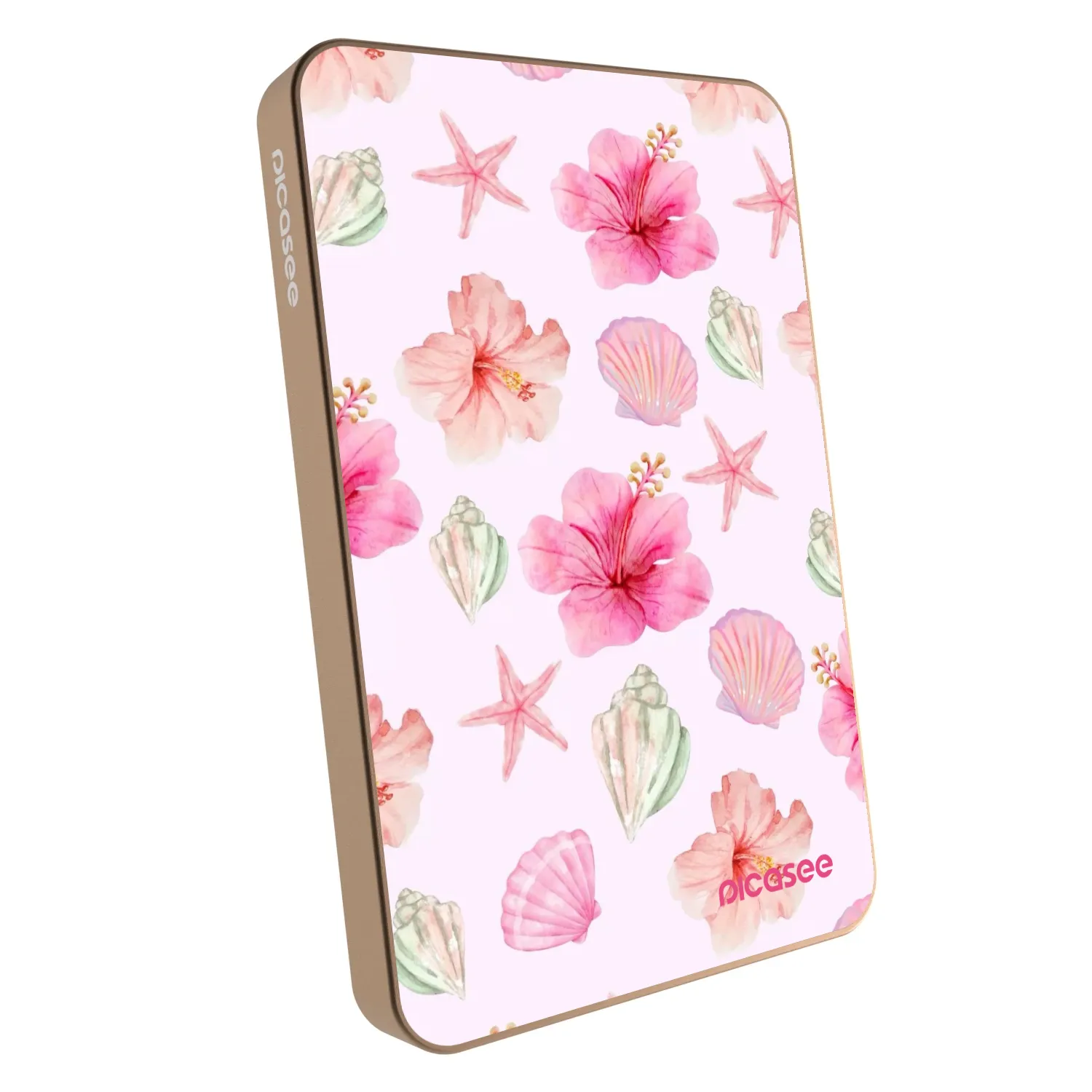 Picasee Powerbank mit MagSafe 5 000 mAh Golden - Blush Lagoon