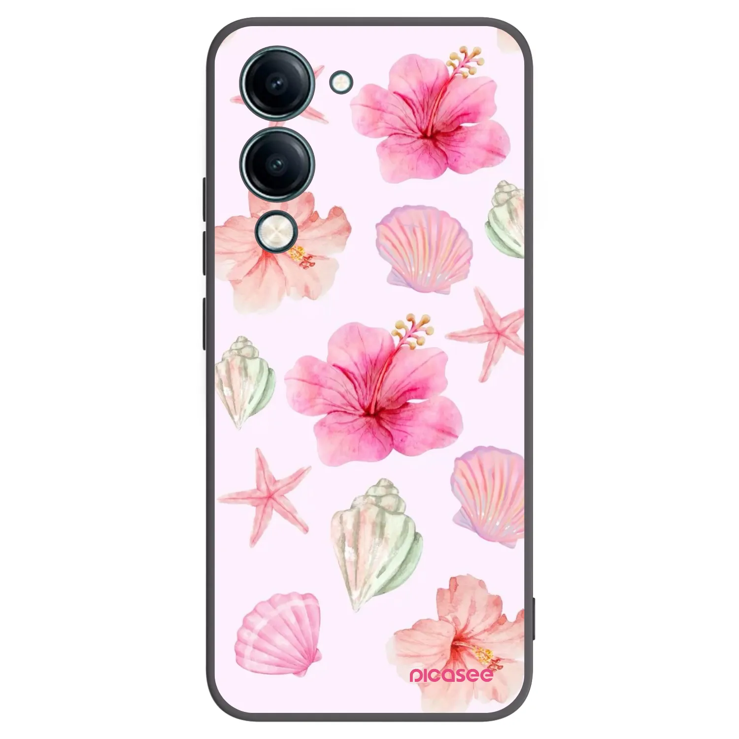 Picasee Vivo Y29s 5G Hülle - Schwarzes Silikon - Blush Lagoon