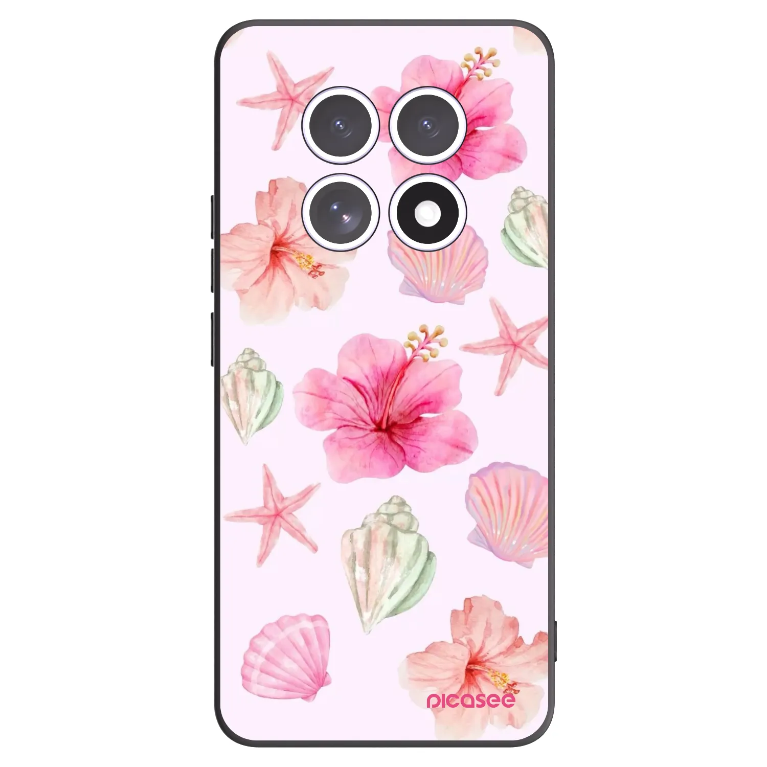Picasee Xiaomi Redmi Note 15 4G Hülle - Schwarzes Silikon - Blush Lagoon