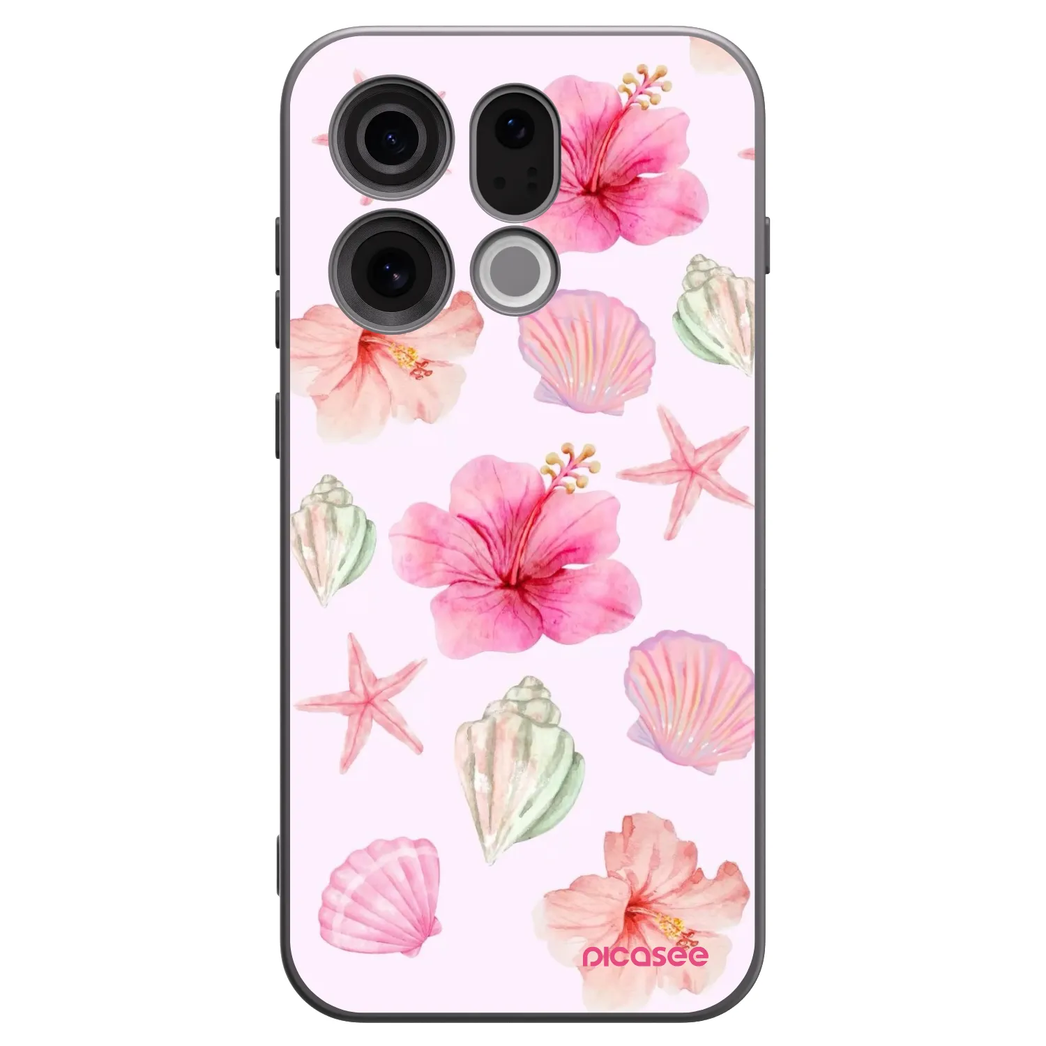 Picasee OPPO Find X9 Hülle - Schwarzes Silikon - Blush Lagoon