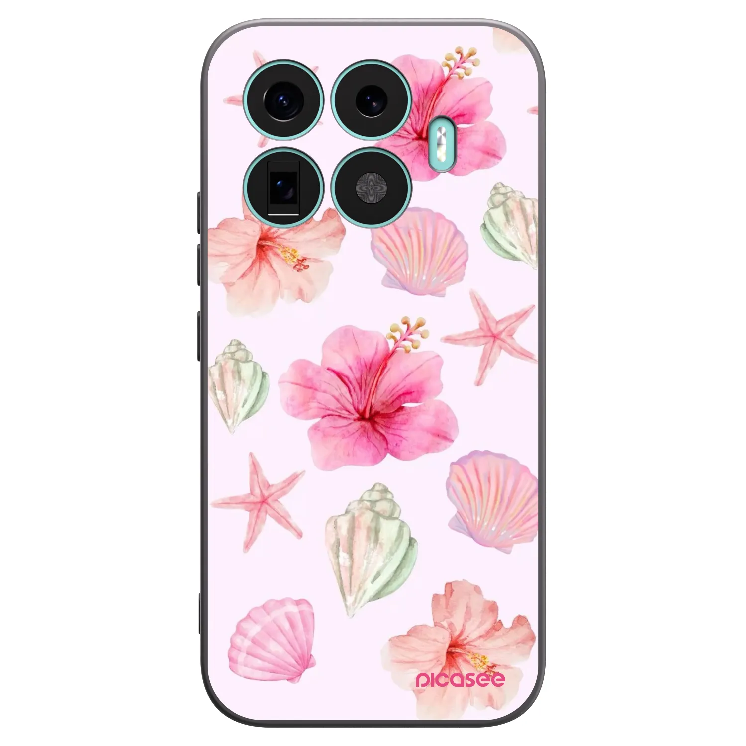 Picasee Xiaomi 17T Hülle - Schwarzes Silikon - Blush Lagoon