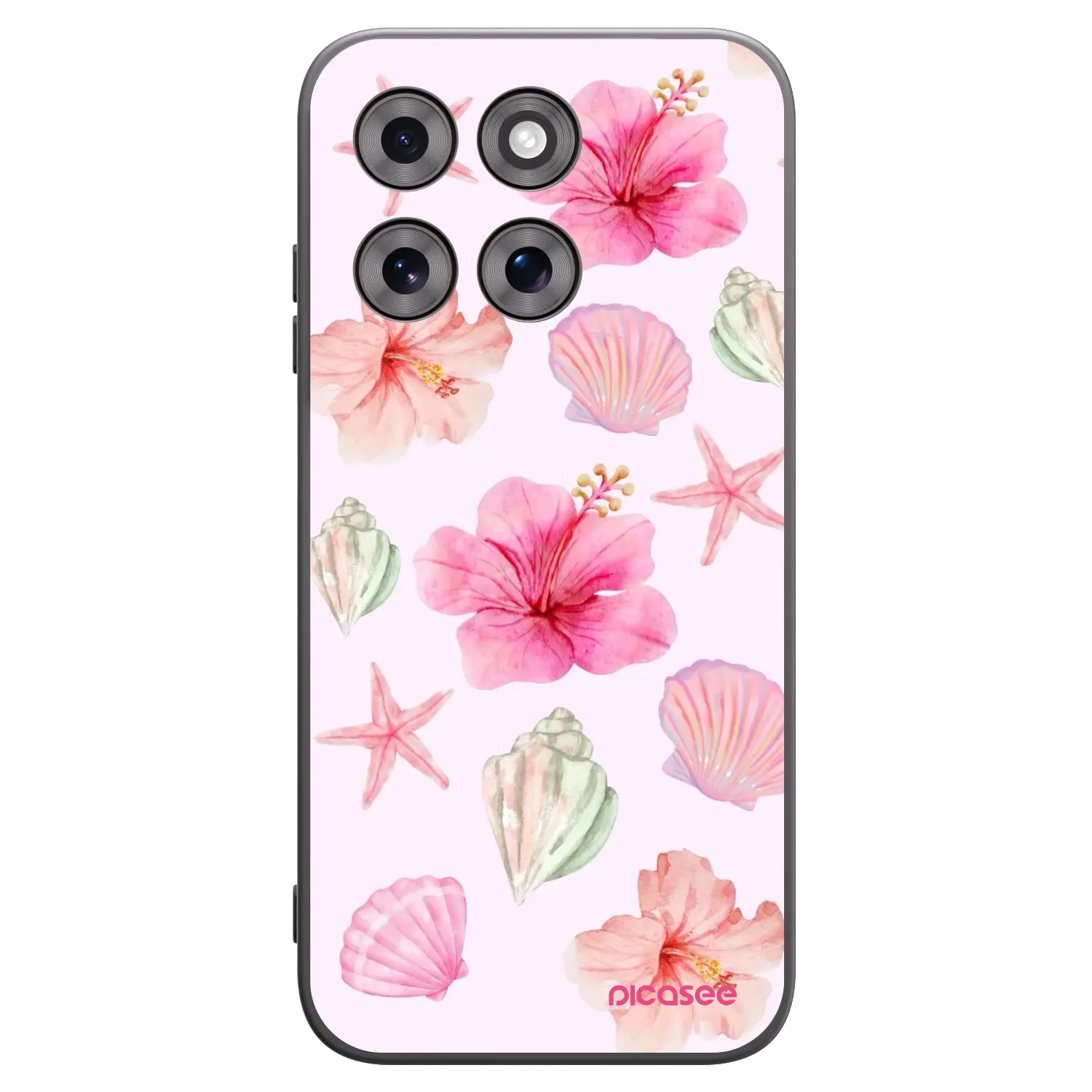 Picasee Motorola Moto G77 Hülle - Schwarzes Silikon - Blush Lagoon