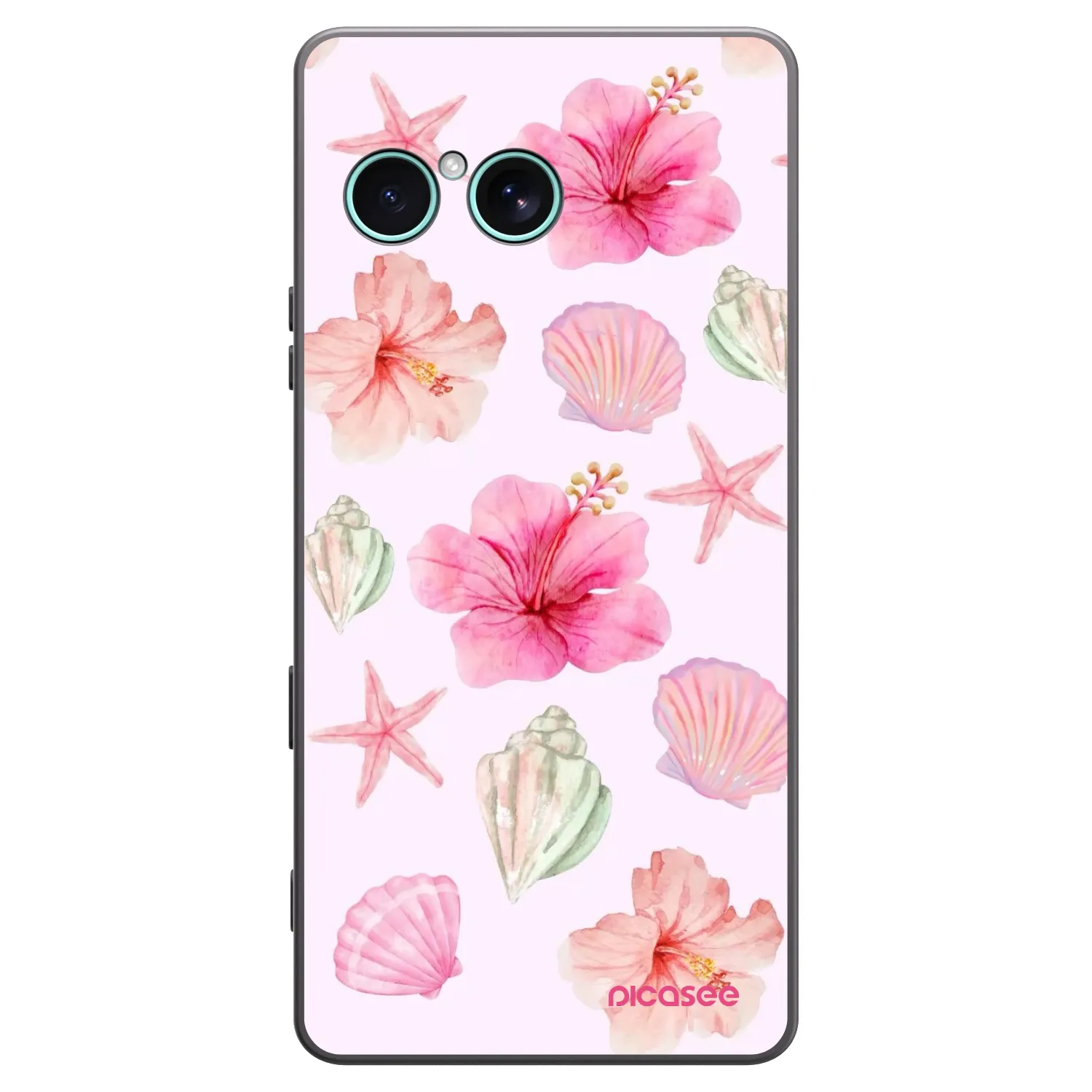 Picasee Sony Xperia 10 VII Hülle - Schwarzes Silikon - Blush Lagoon