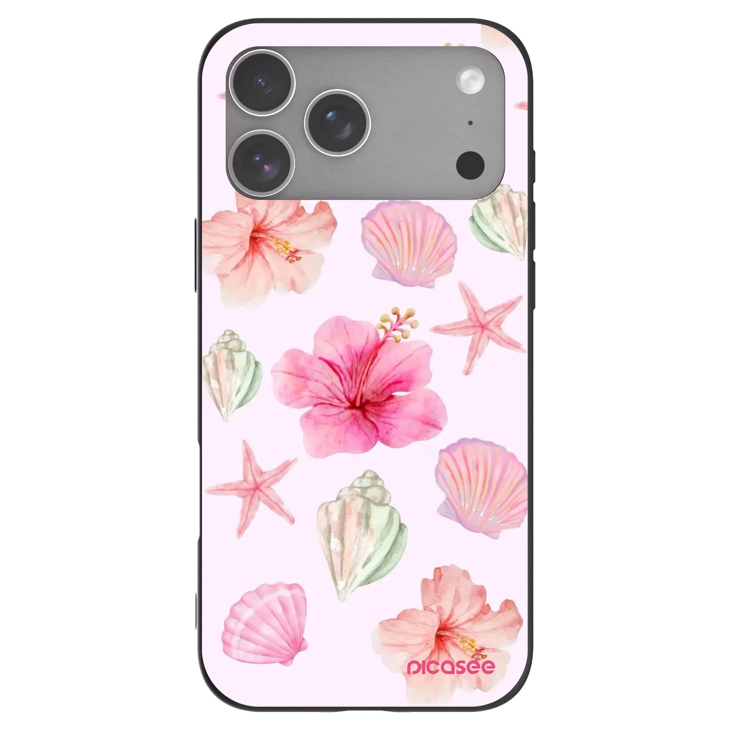 Picasee Apple iPhone 18 Pro Max Hülle - Schwarzes Silikon - Blush Lagoon