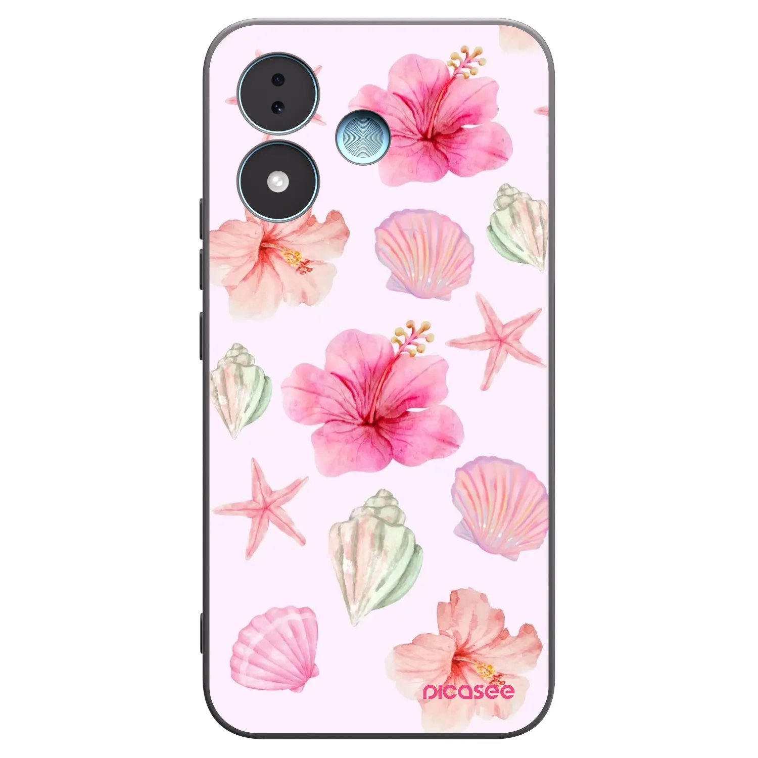 Picasee Xiaomi Redmi Note 17 5G Hülle - Schwarzes Silikon - Blush Lagoon
